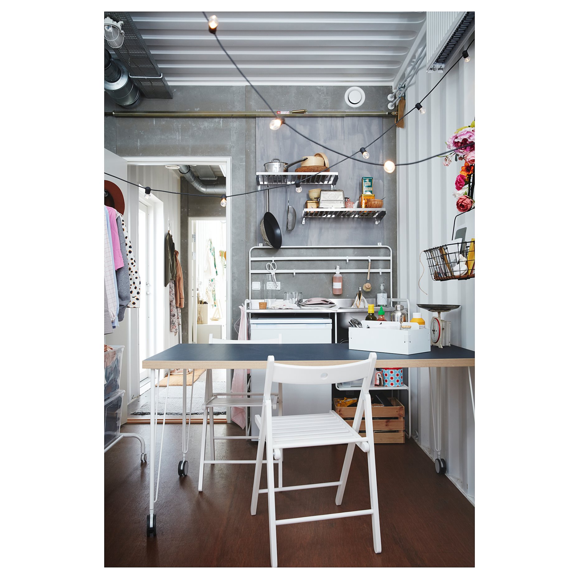 SUNNERSTA, table with 2 chairs and bench, outdoor, 691.396.84