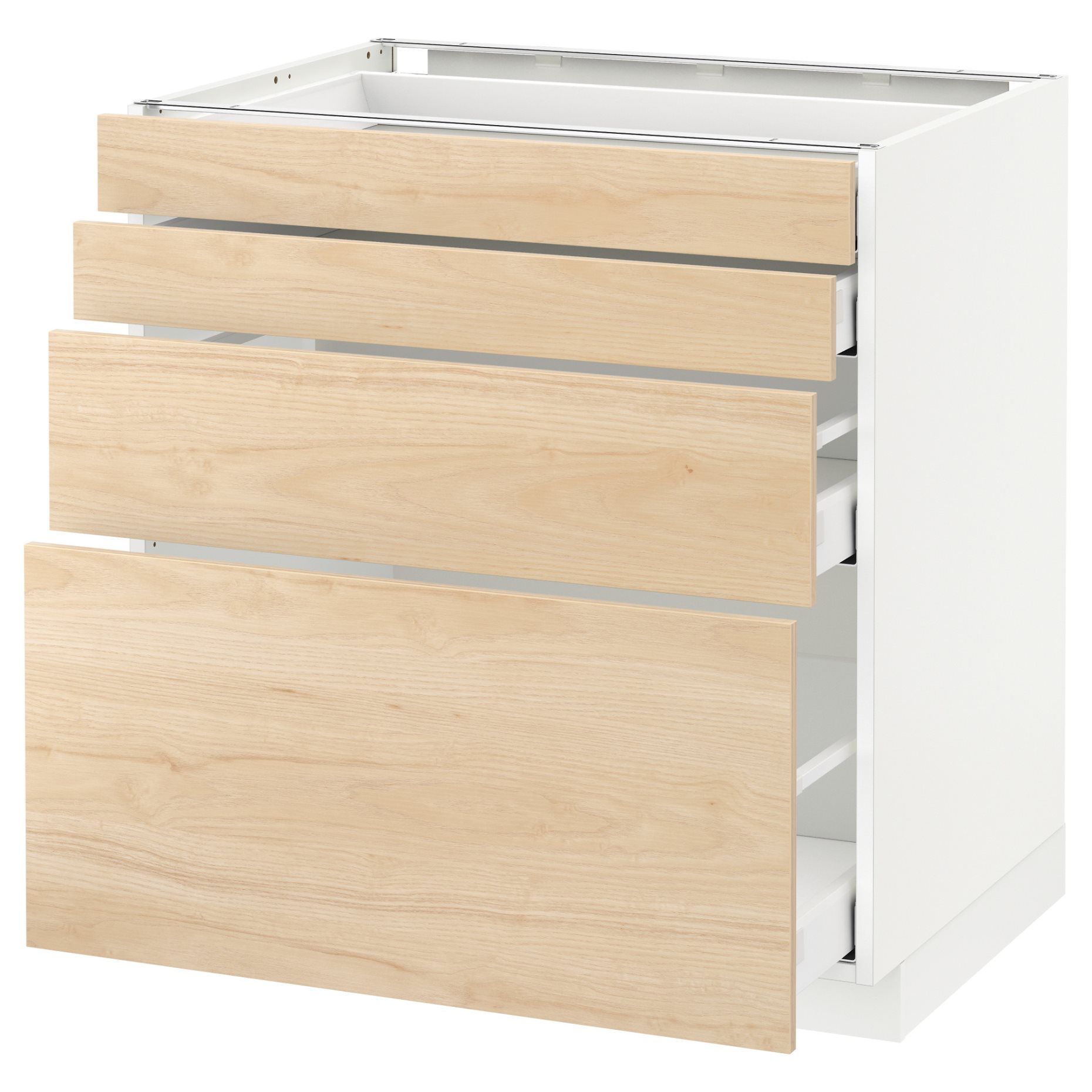 METOD/MAXIMERA, base cabinet 4 fronts/4 drawers, 692.162.10
