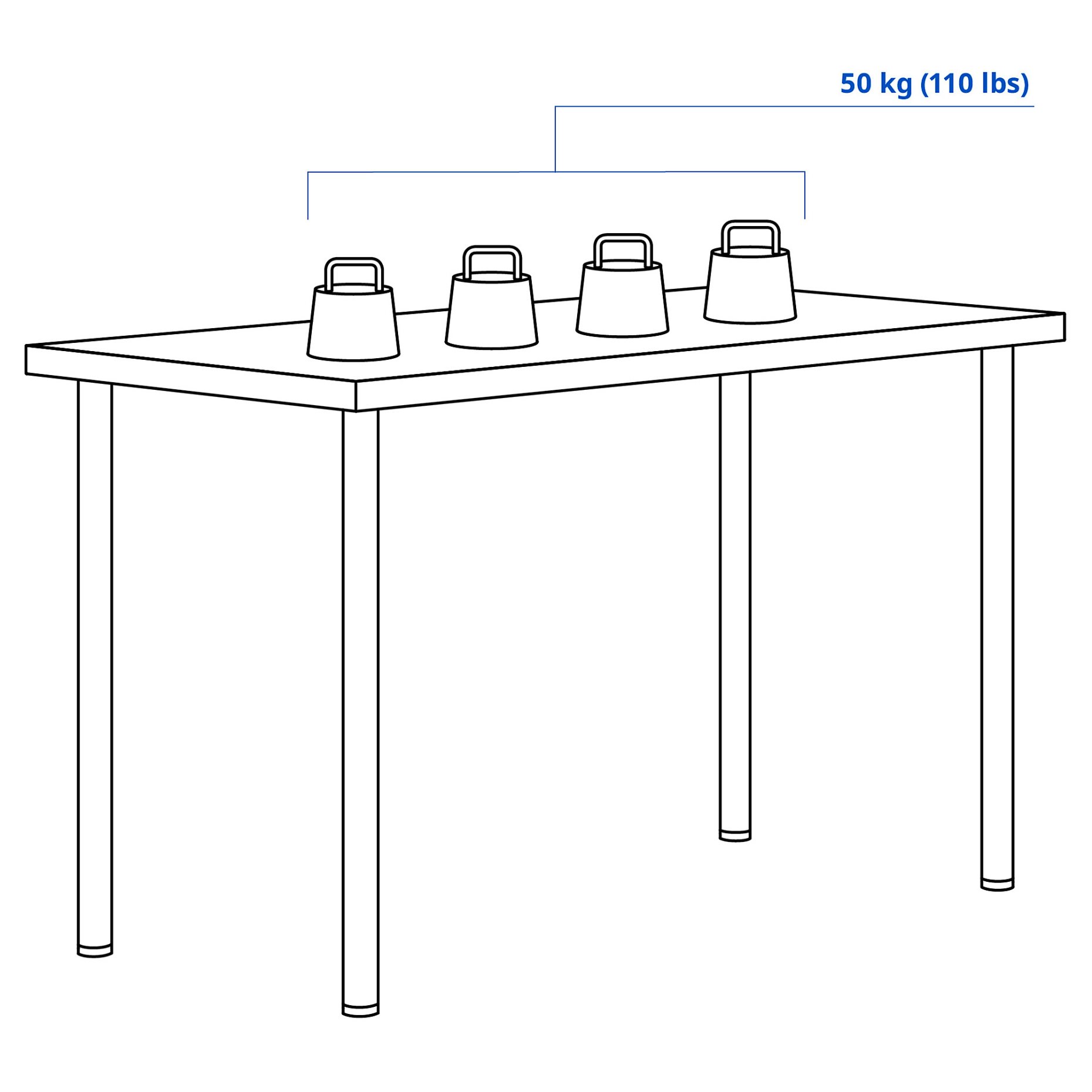 LAGKAPTEN/ADILS, desk, 120x60 cm, 694.168.84