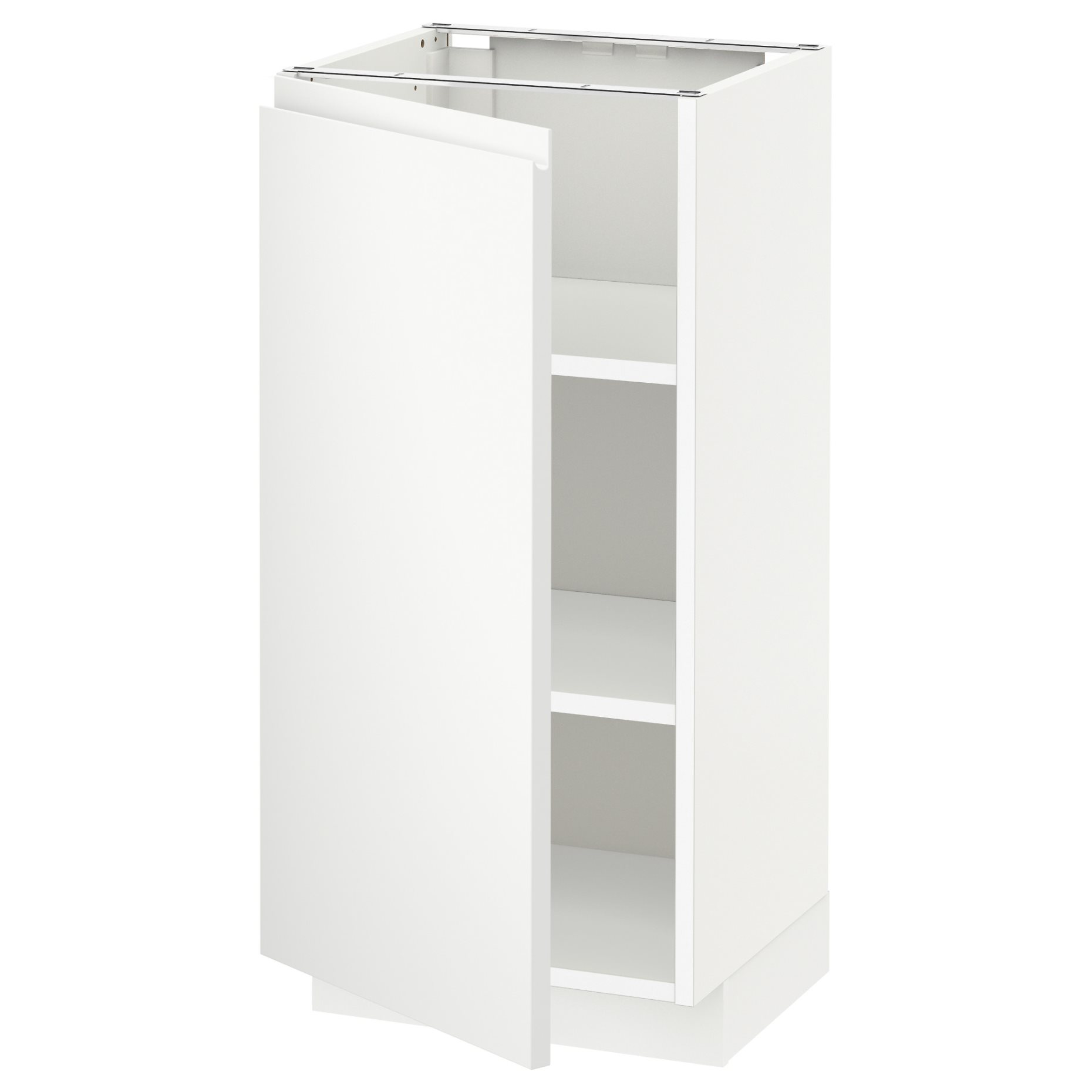 METOD, base cabinet with shelves, 40x37 cm, 694.666.66