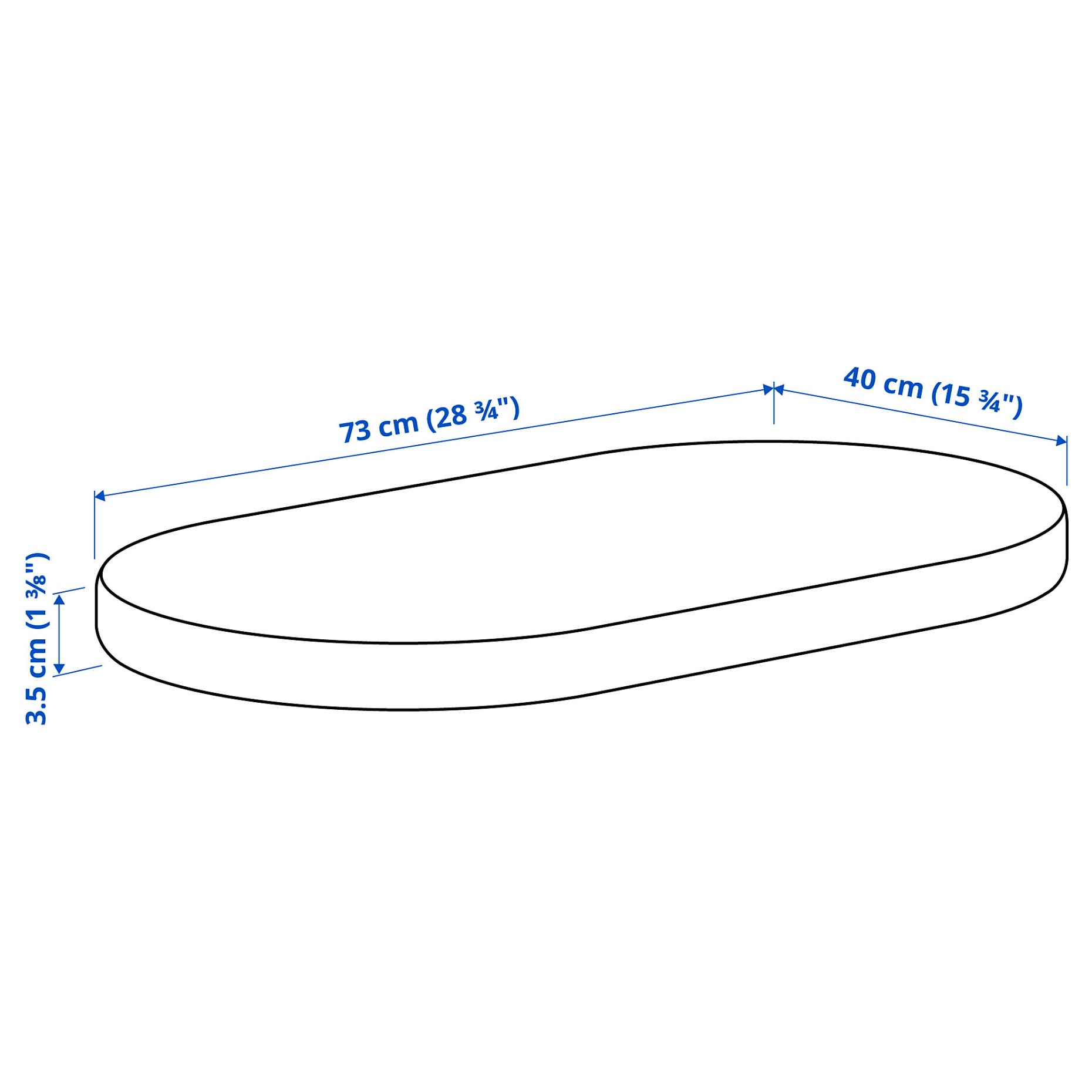 ALSKVARD, λίκνο με στρώμα, 40x73 cm, 695.560.06