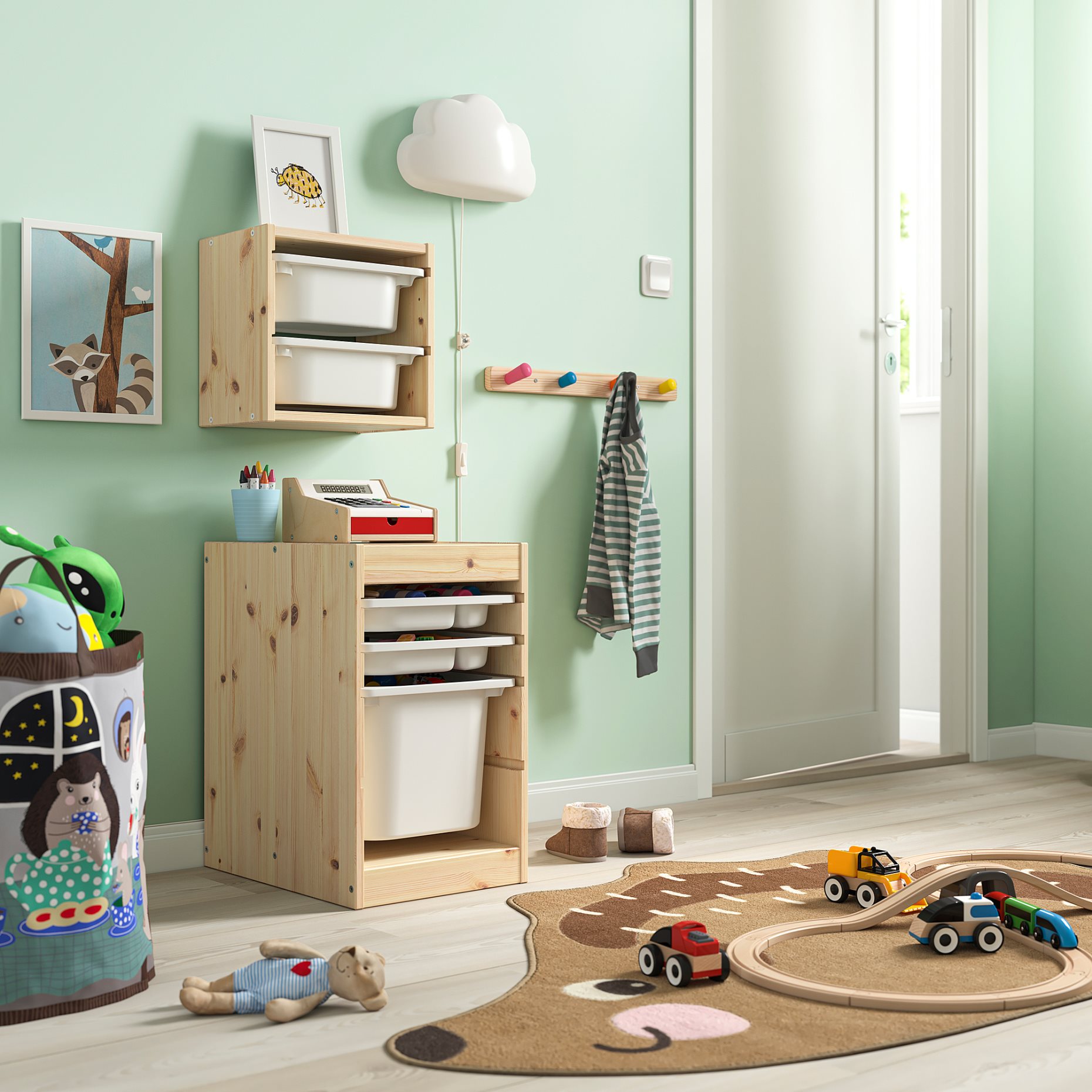 TROFAST, αποθήκευση τοίχου, 32x21x30 cm, 695.755.14