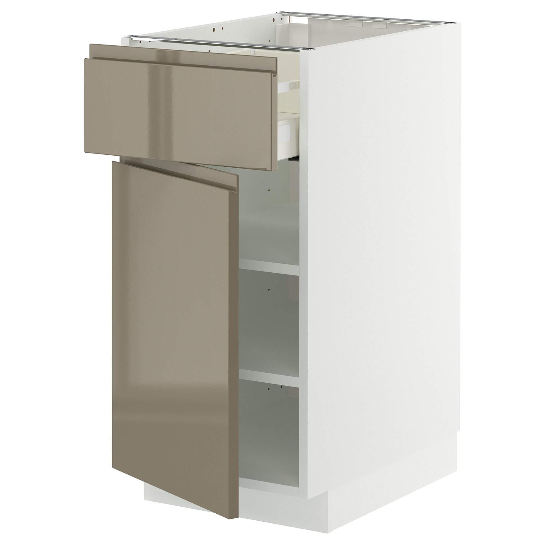 METOD, base cabinet with drawer/door, 40x60 cm, 695.768.82