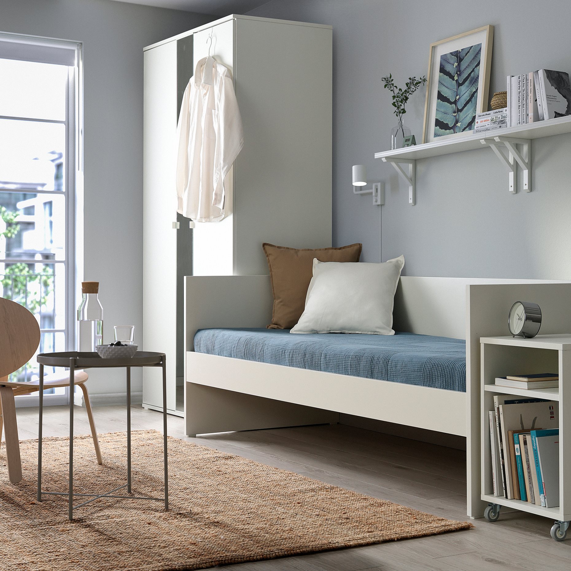 VIHALS, κρεβάτι επισκέπτη day bed με 1 στρώμα, 80x200 cm, 695.805.63