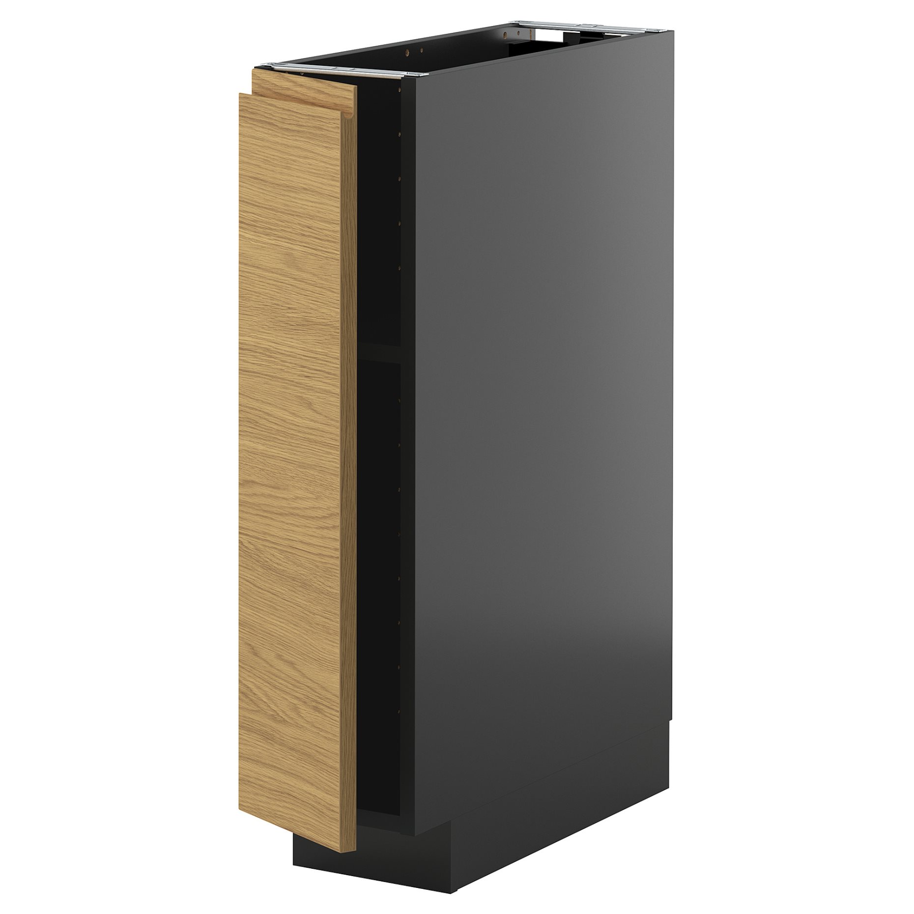 BILLY/OXBERG, ντουλάπι βάσης με ράφια, 20x60 cm, 695.890.02