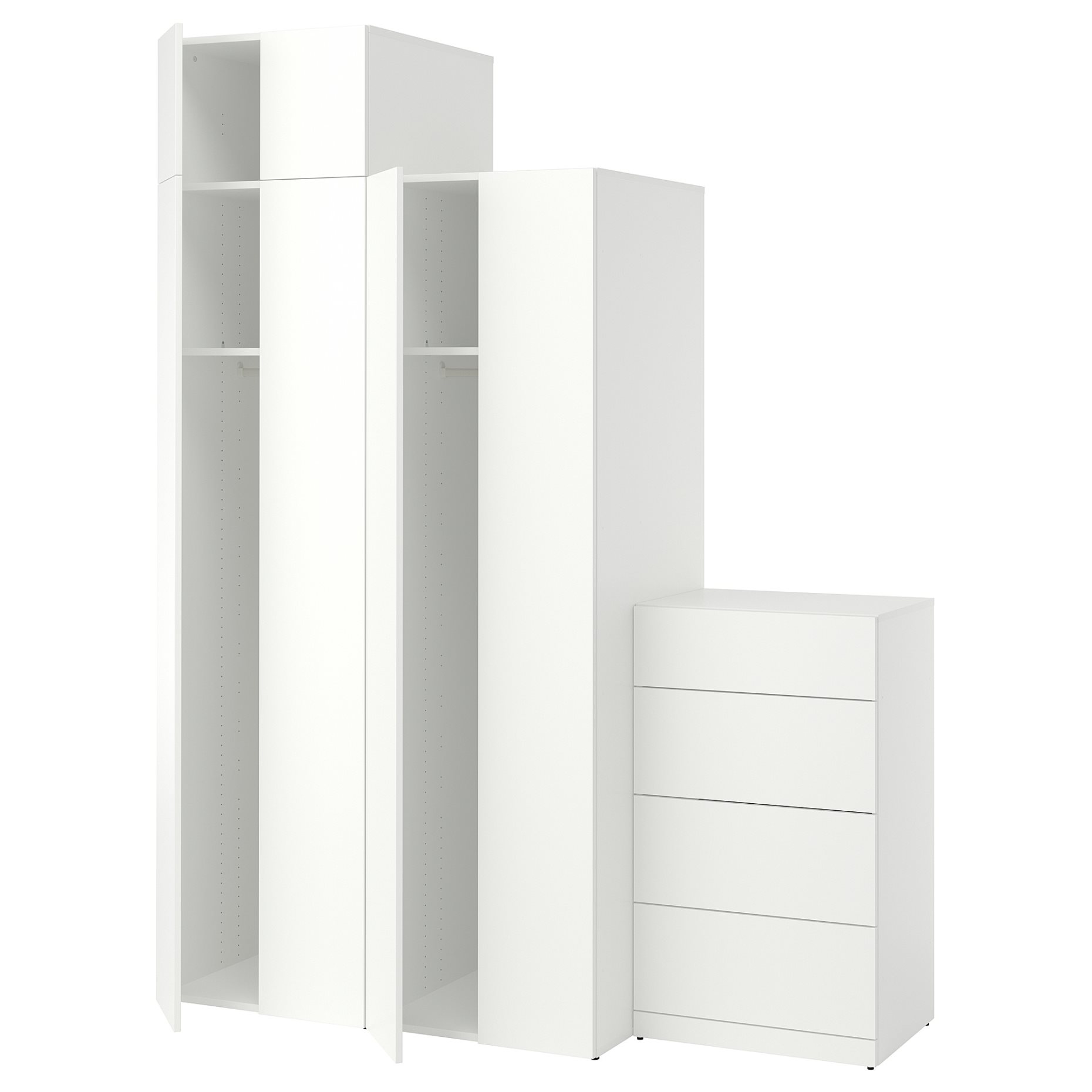 LASTARE, wardrobe combination, 180x62x236 cm, 696.125.16