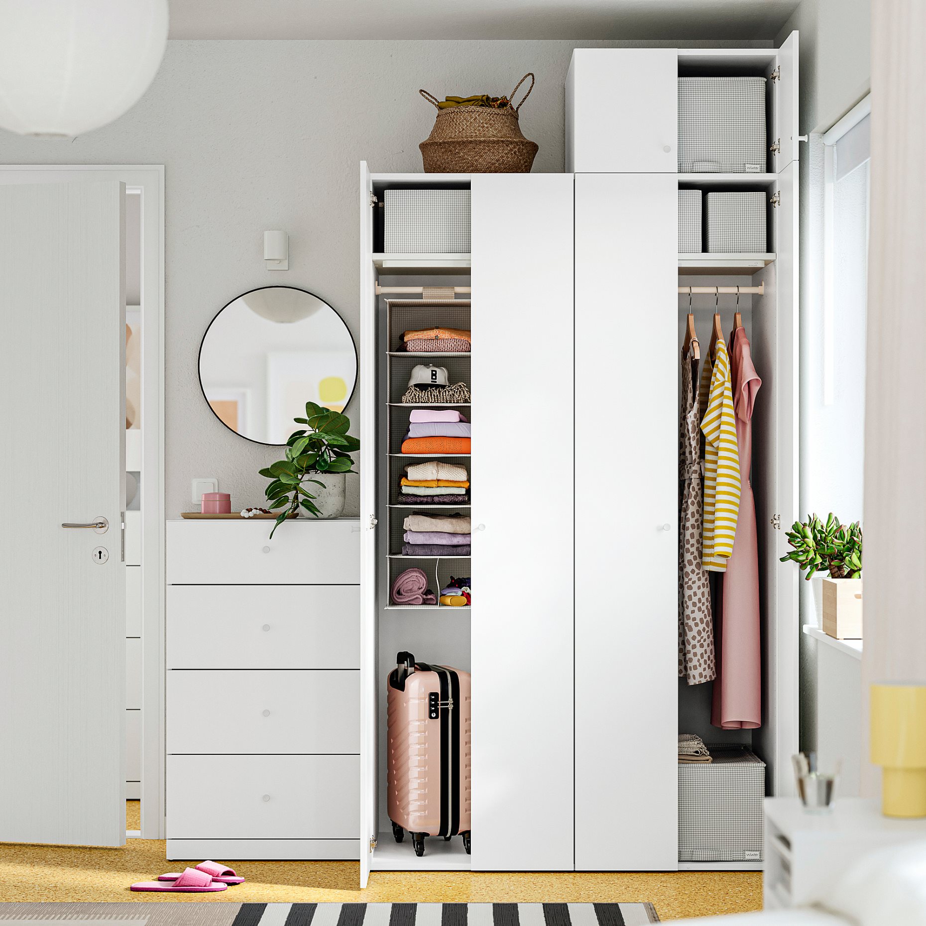 LASTARE, wardrobe combination, 180x62x236 cm, 696.125.16