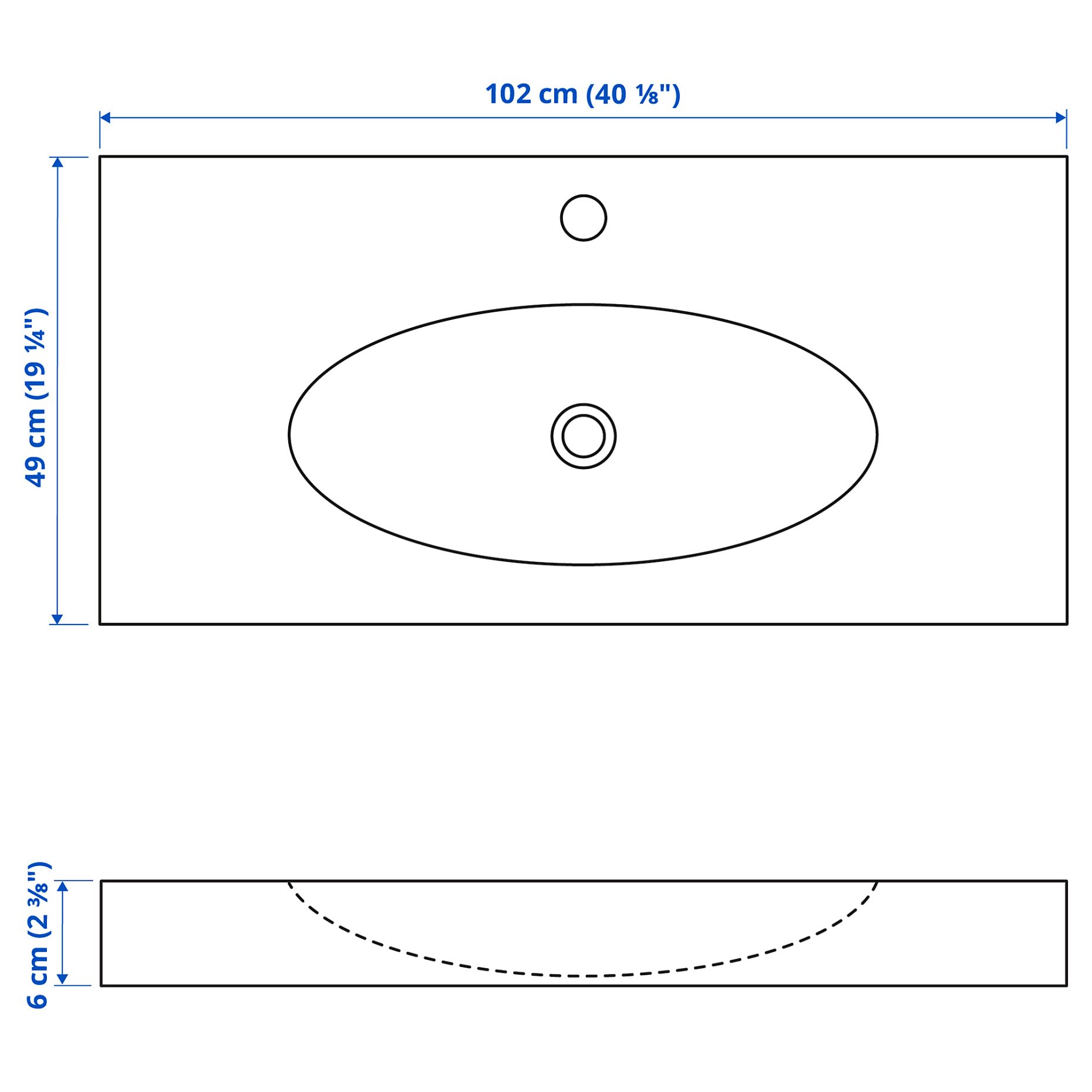 RÄTTVIKEN, single wash-basin, 702.165.77