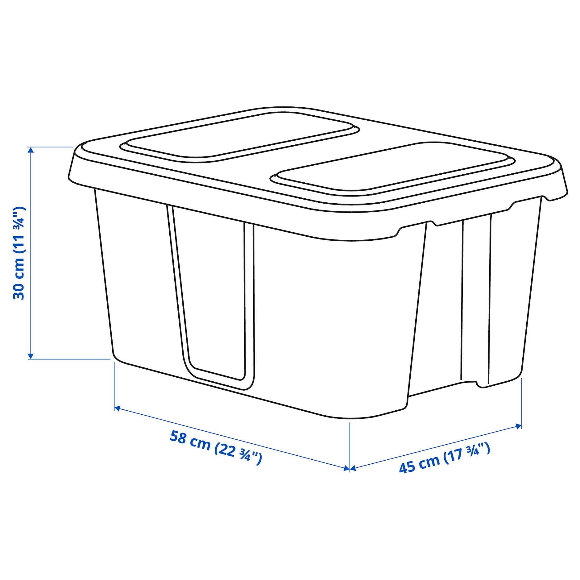 KLÄMTARE, box with lid, in/outdoor, 702.923.64