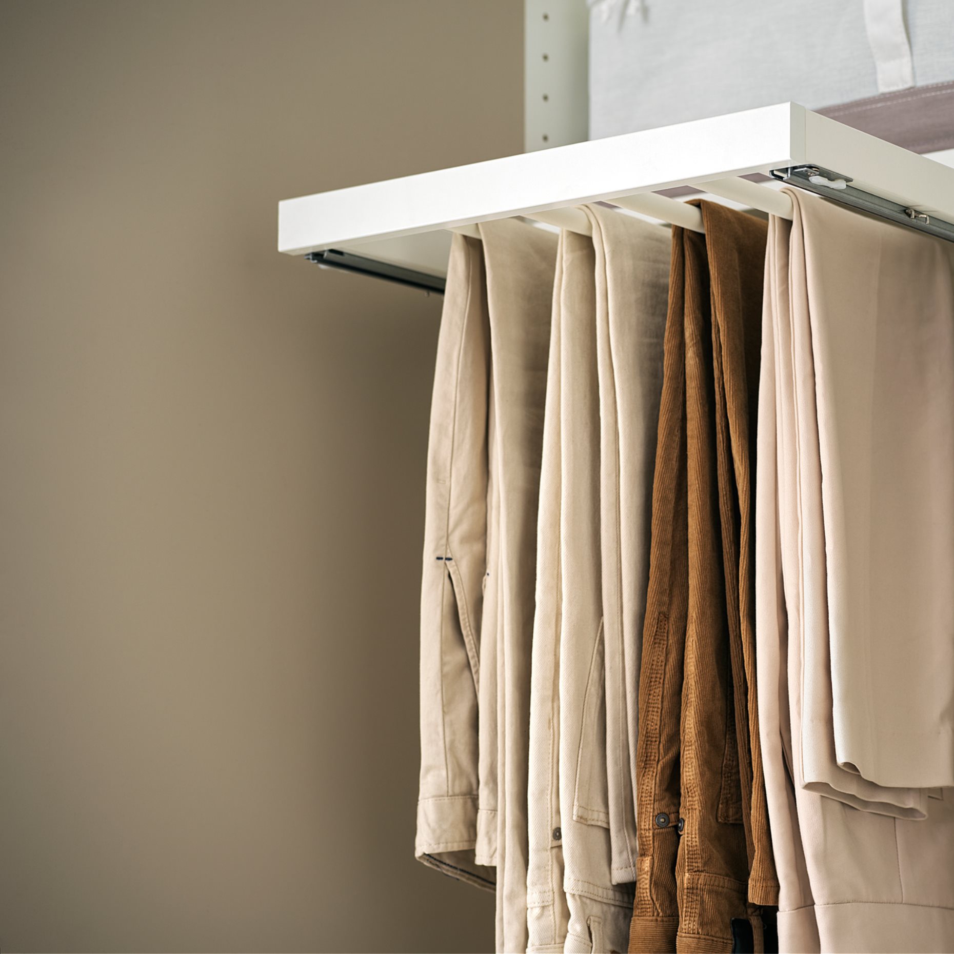 KOMPLEMENT, συρόμενη κρεμάστρα για παντελόνια, 75x58 cm, 704.465.40