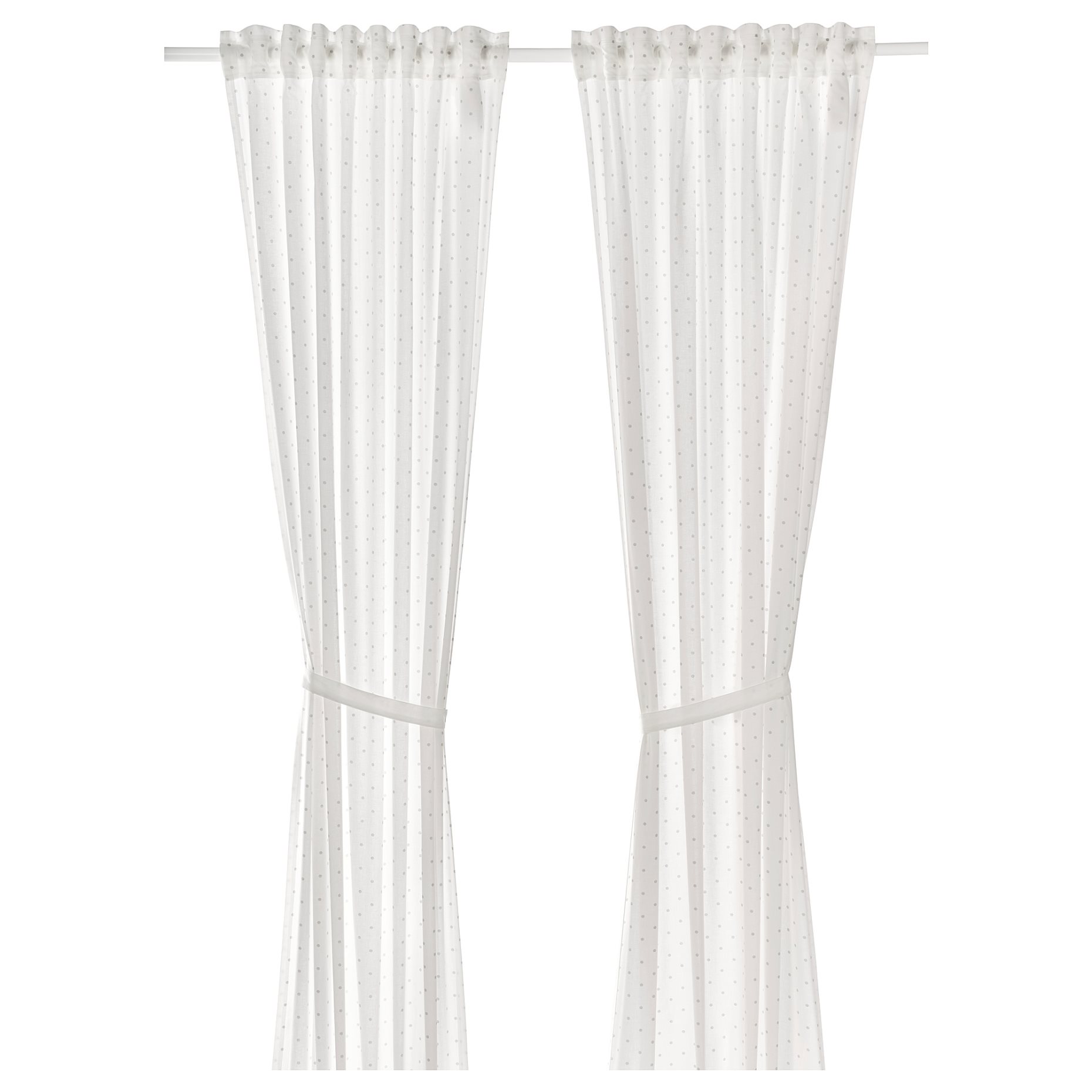 LEN, curtains with tie-backs, 1 pair, 704.576.37