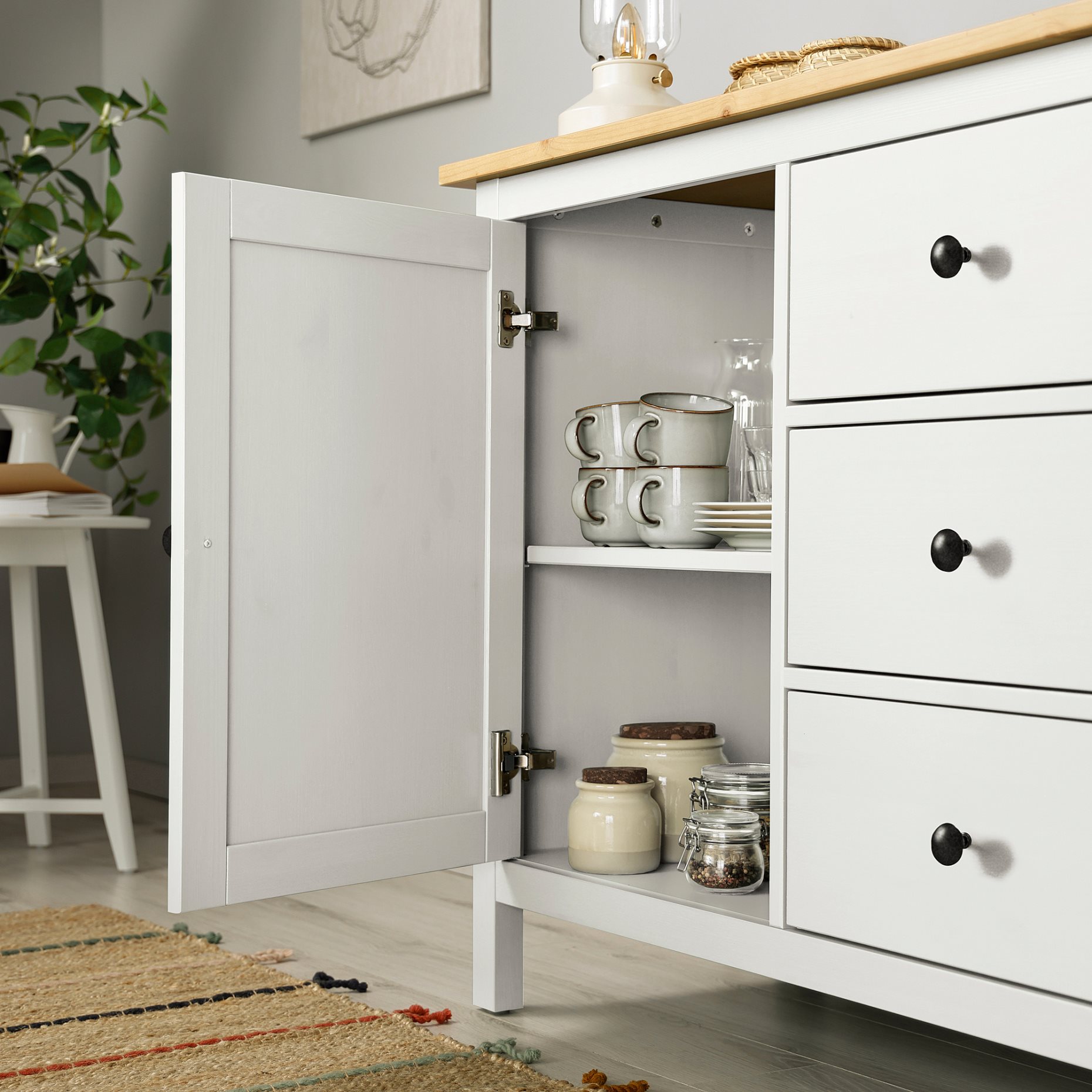 HEMNES, μπουφές, 157x88 cm, 704.762.59
