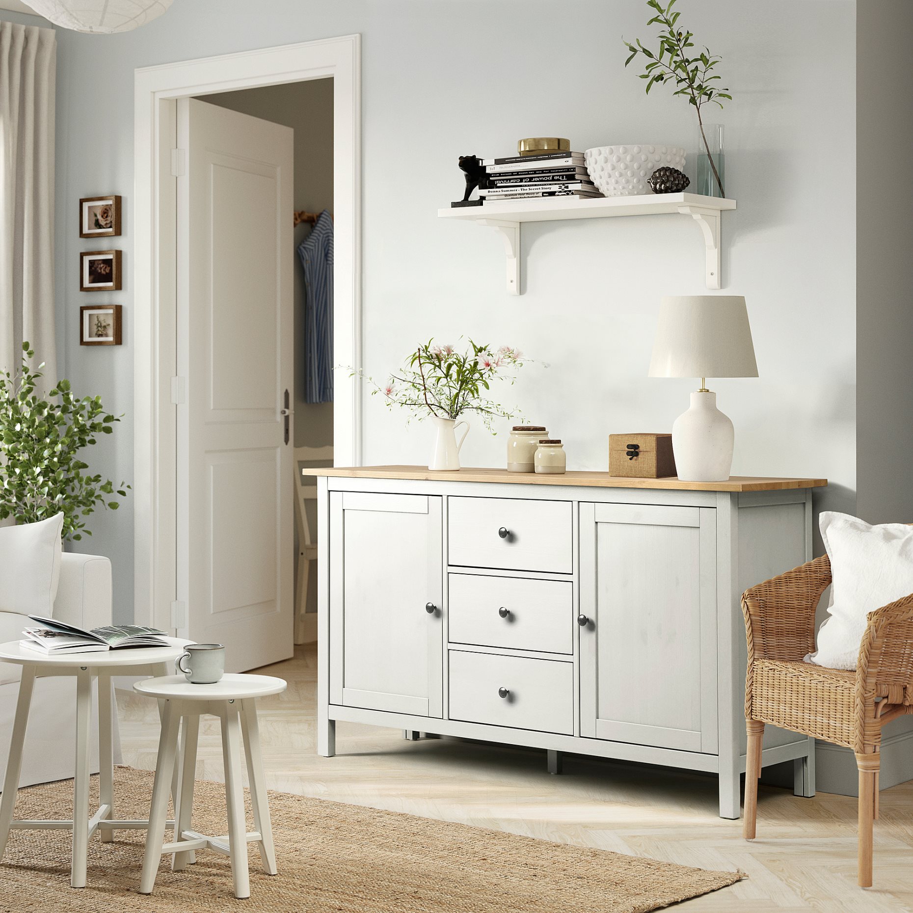 HEMNES, μπουφές, 157x88 cm, 704.762.59