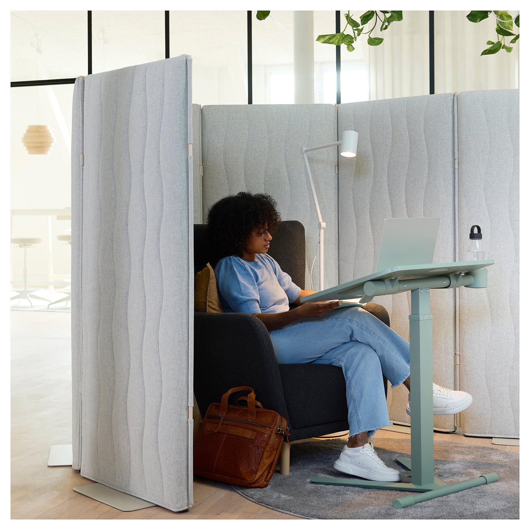 MITTZON, τραπέζι για λάπτοπ με ροδάκια, 66x50 cm, 704.981.95