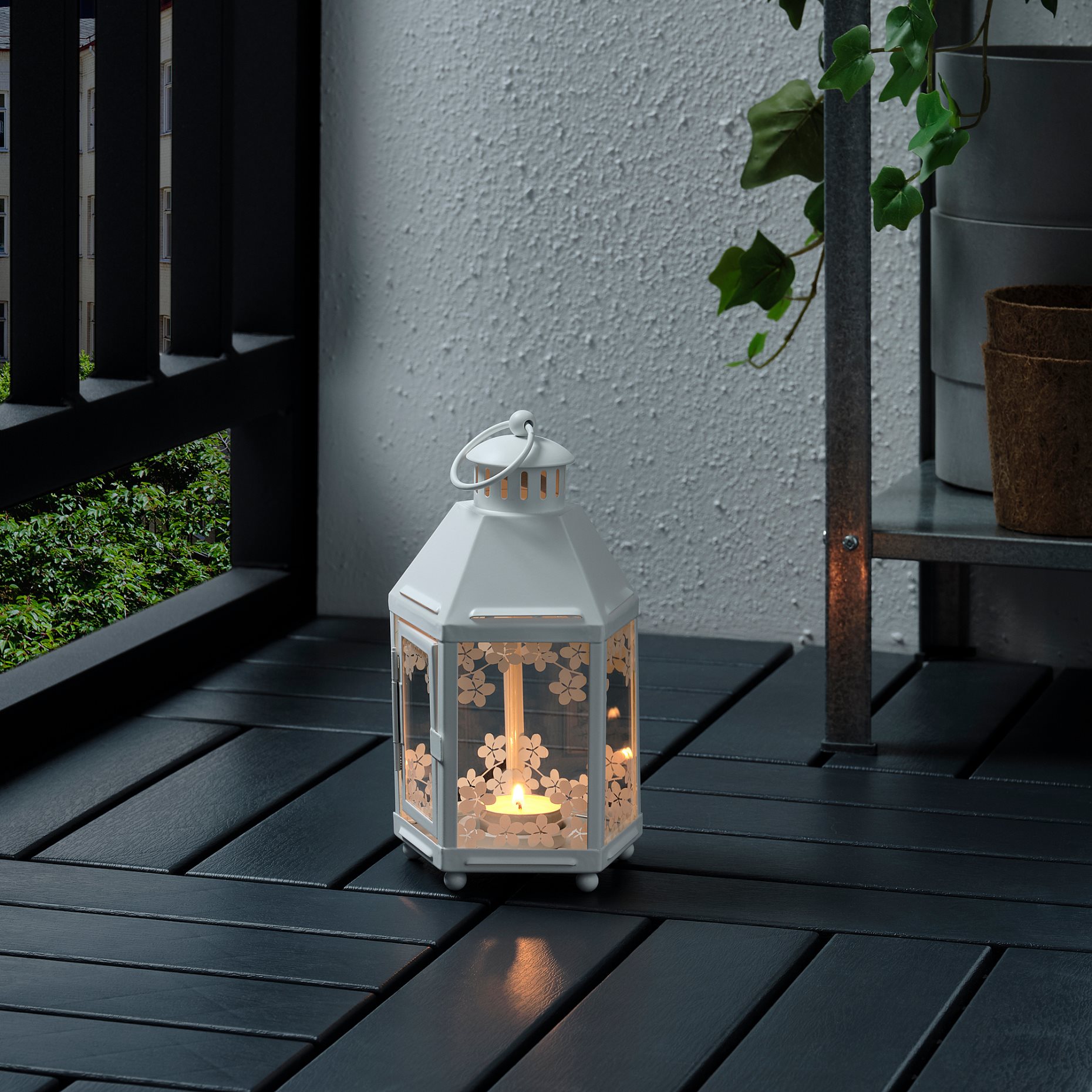 KRINGSYNT, lantern for tealight in/outdoor, 21 cm, 705.097.02