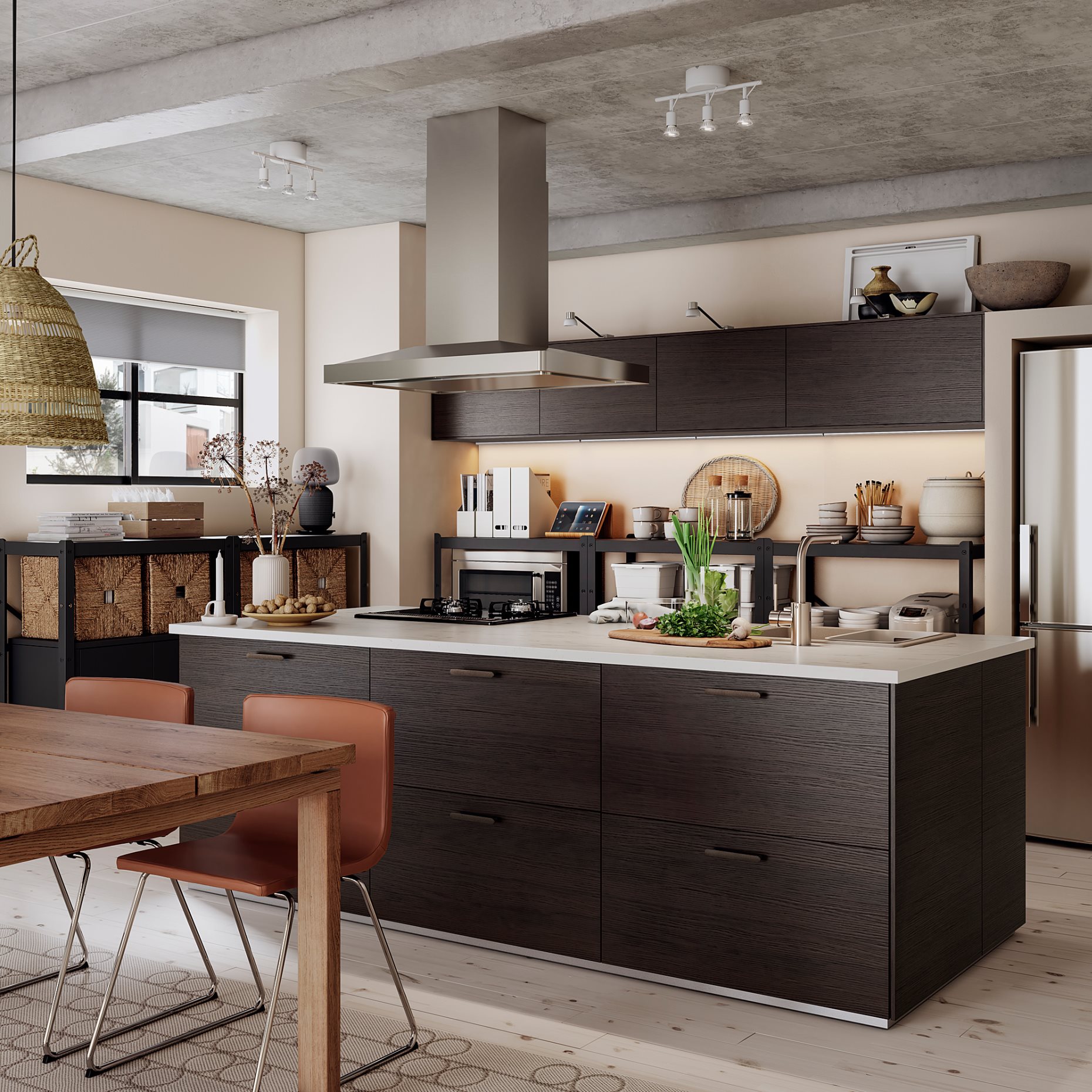 MITTLED, kitchen worktop lighting strip with built-in LED light source/dimmable, 40 cm, 705.285.69