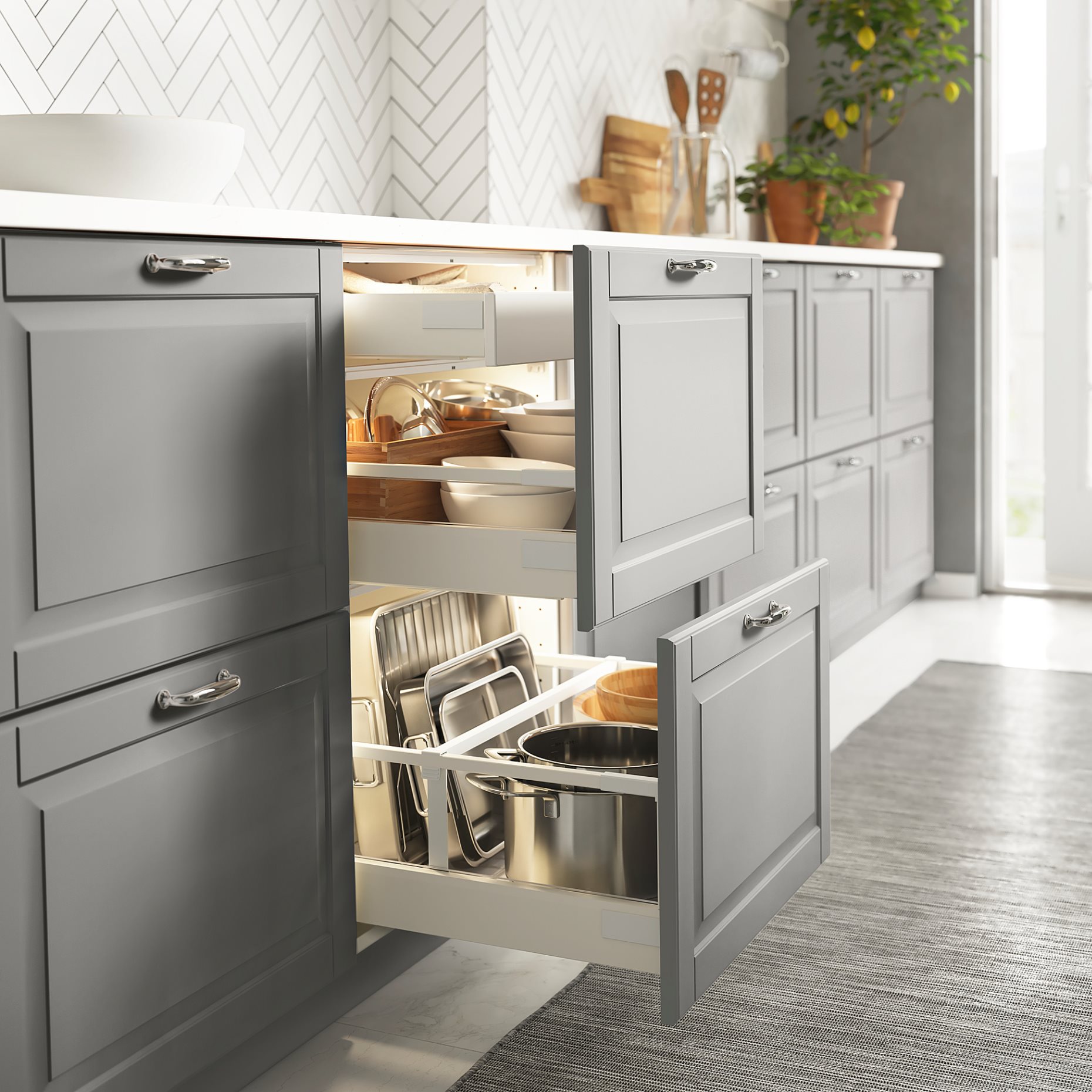 MITTLED, kitchen drawer lighting with built-in LED light source and sensor, 76 cm, 705.292.10