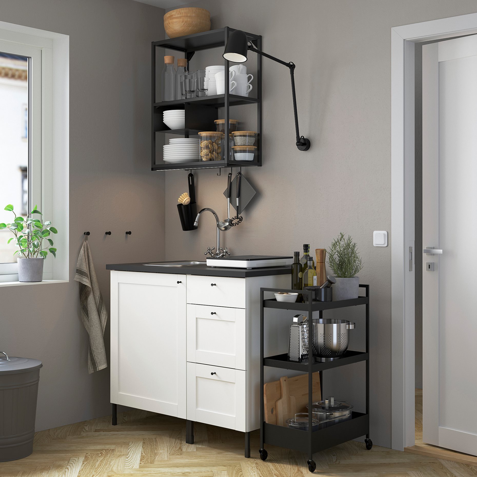 SKYDRAG, worktop/wardrobe strip with built-in LED light source with sensor/dimmable, 40 cm, 705.292.29