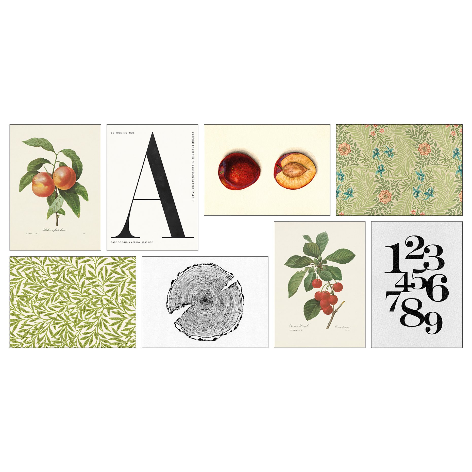 VÄXBO, καλλιτεχνική κάρτα/Στοιχεία της φύσης, 8 τεμ. 13x18 cm, 705.610.02