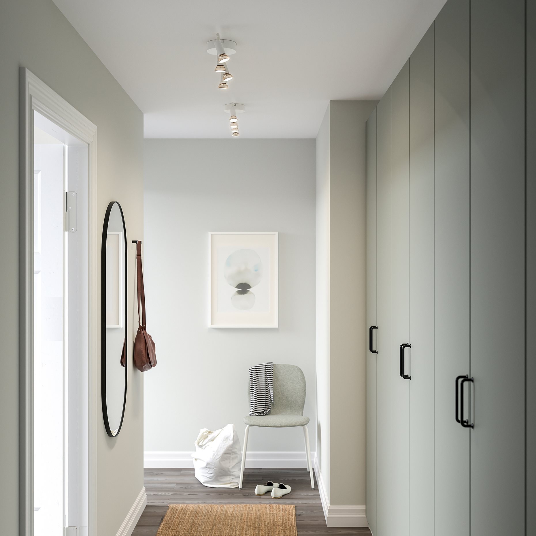 KRUSNATE, φωτιστικό οροφής με 4 σποτ, 705.641.90