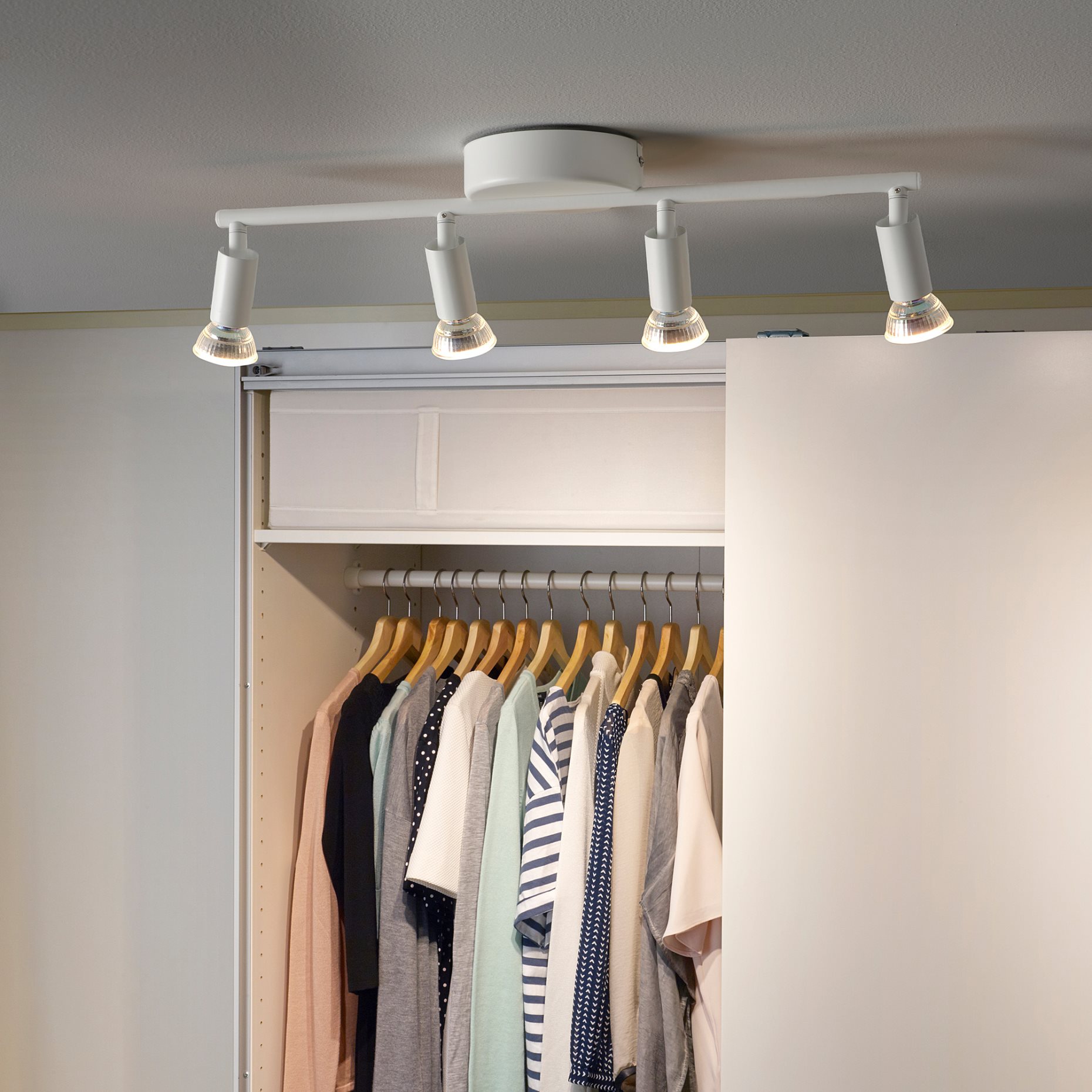 KRUSNATE, φωτιστικό οροφής με 4 σποτ, 705.641.90