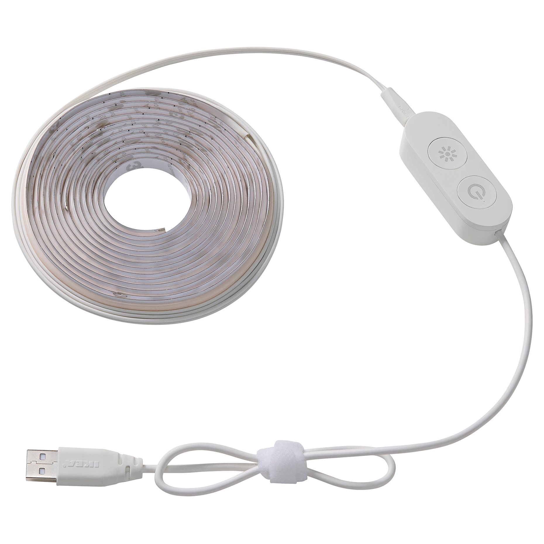 KABBLEKA, lighting strip with built-in LED light source and USB/dimmable, 3 m, 705.946.01