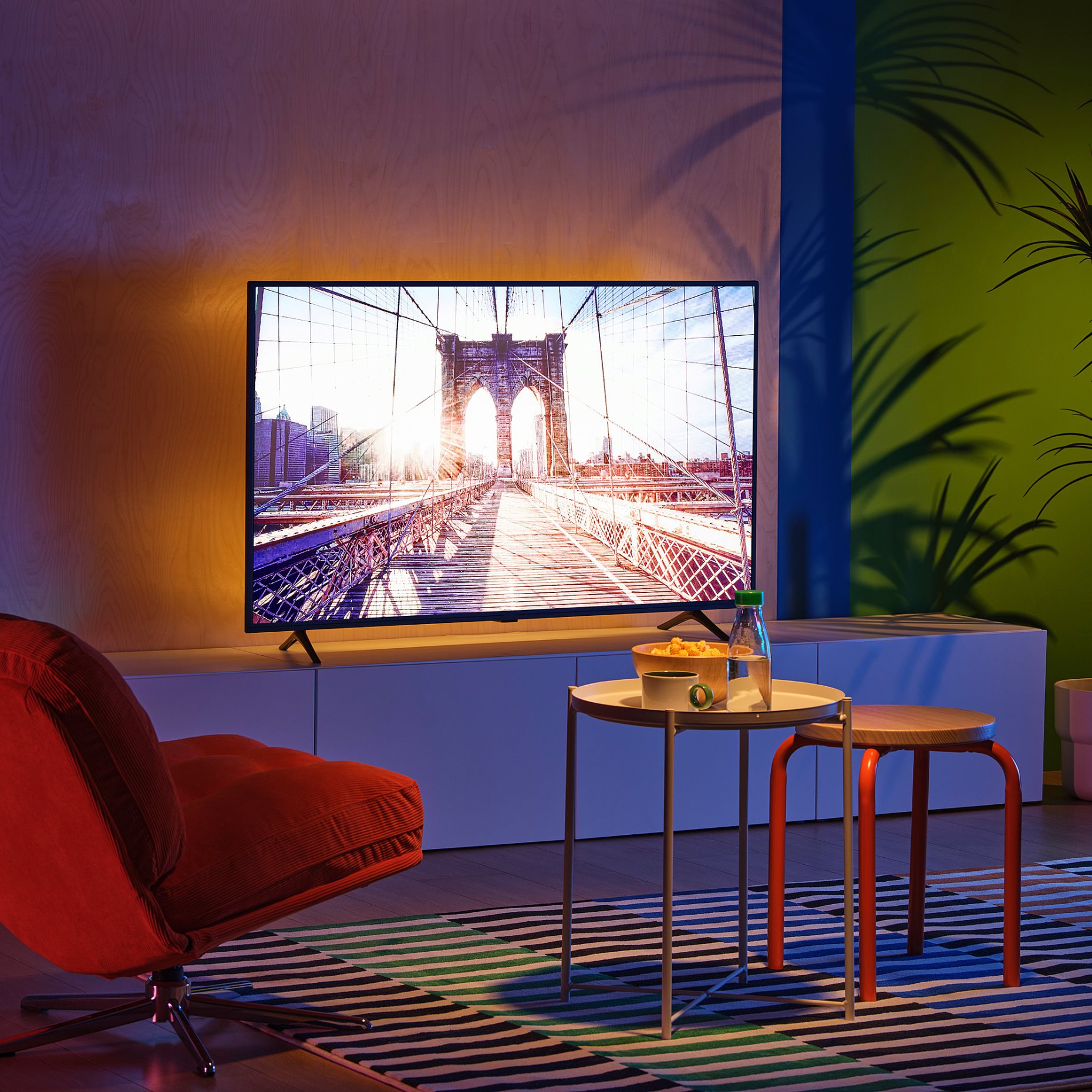 KABBLEKA, lighting strip with built-in LED light source and USB/dimmable, 3 m, 705.946.01