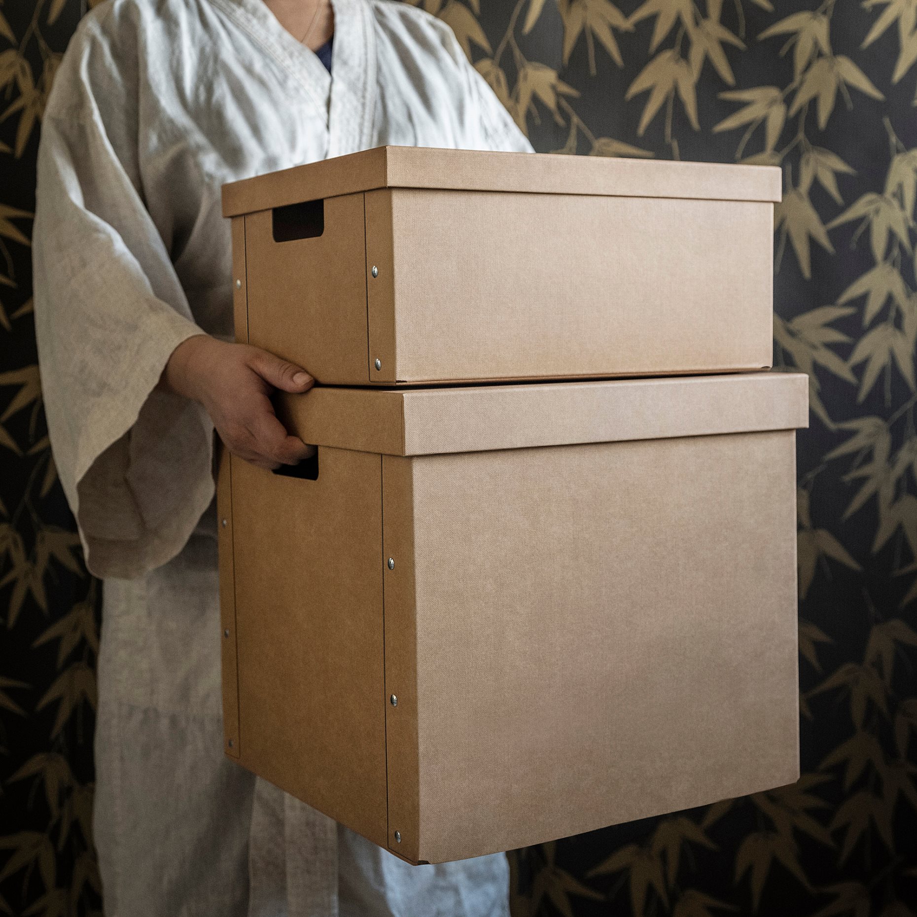 GÄRDESGÅRD, κουτί αποθήκευσης με καπάκι, 25x35x16 cm, 705.969.35