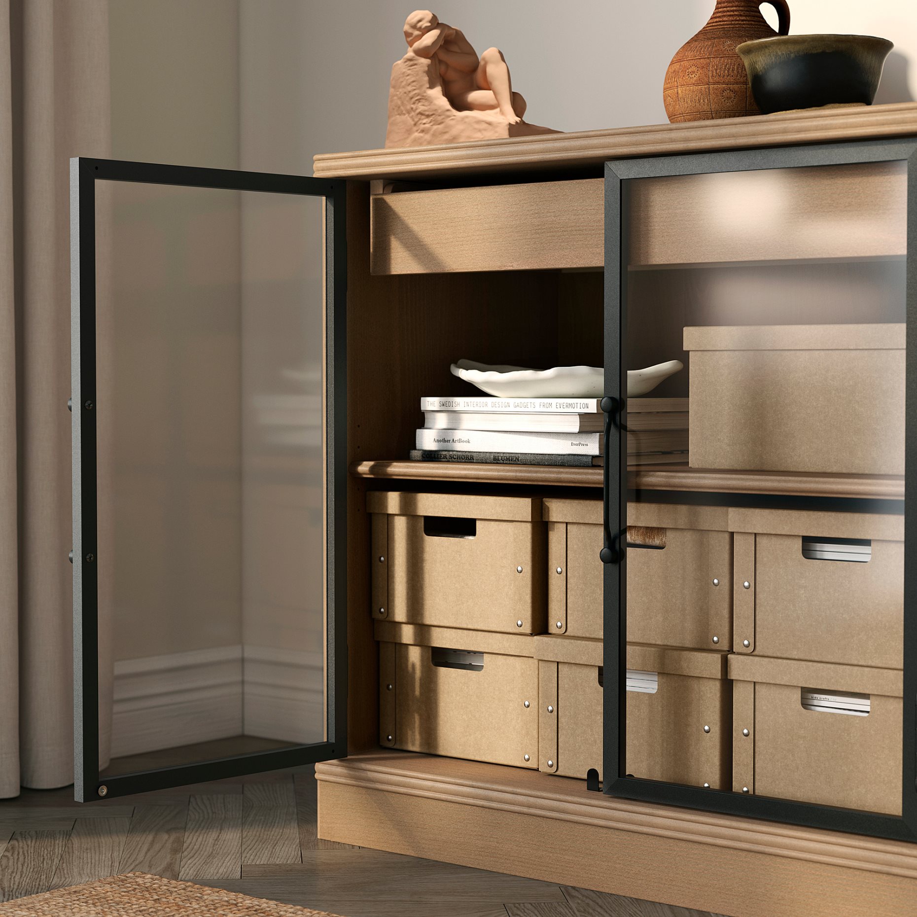 GÄRDESGÅRD, κουτί αποθήκευσης με καπάκι, 25x35x16 cm, 705.969.35