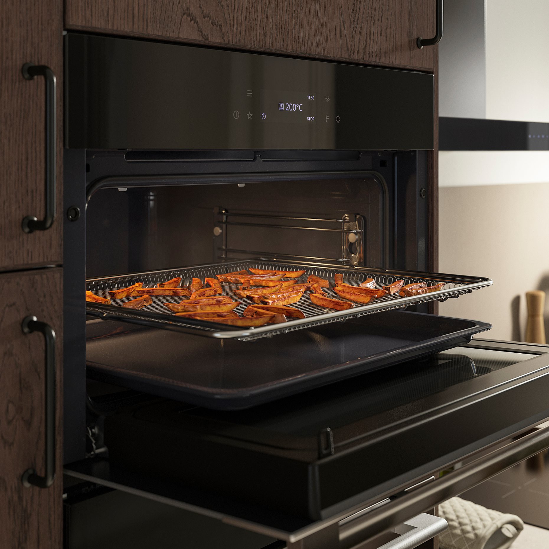 FRILLESBO, true fan oven with microwave/air fry/grill function/IKEA 700, 706.002.49