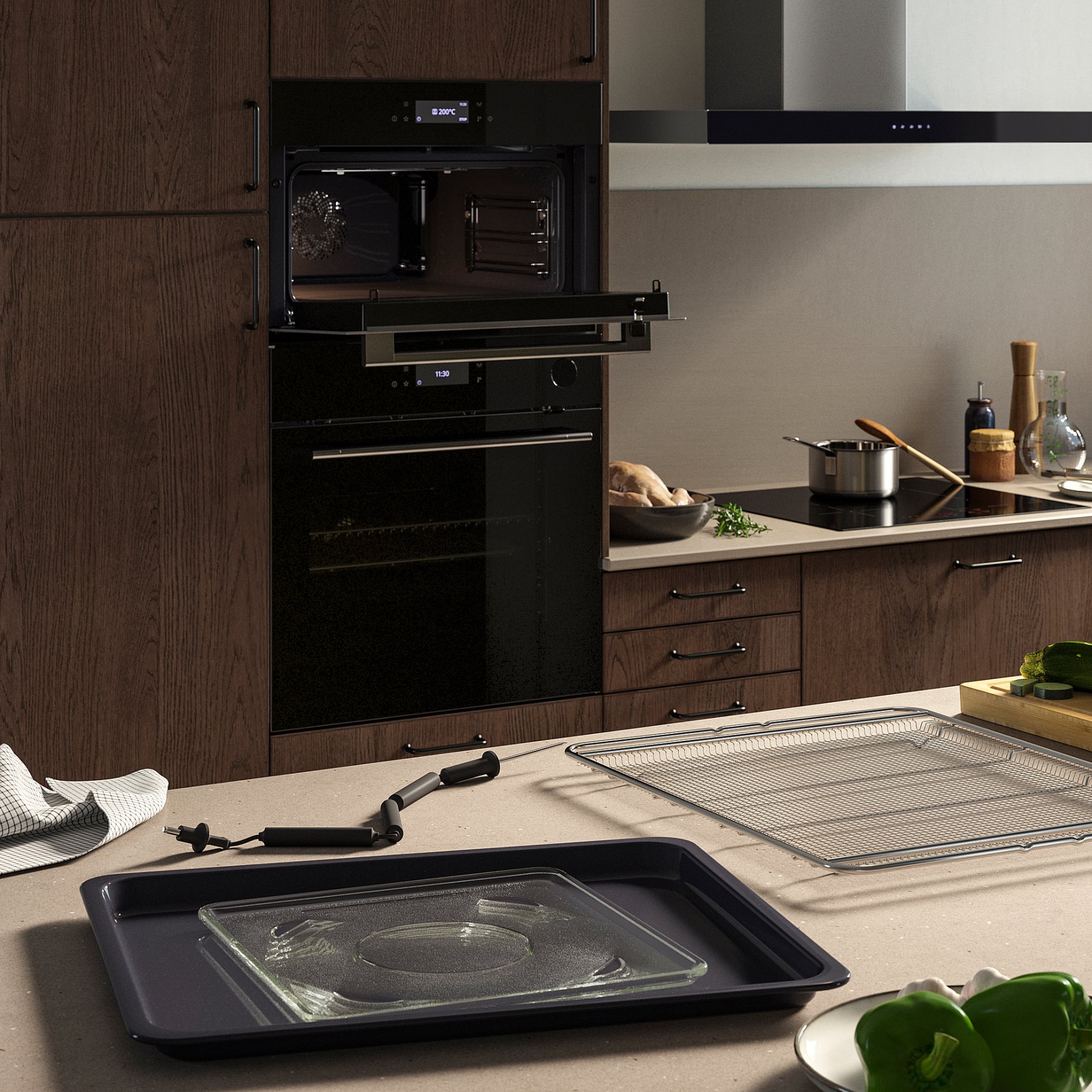 FRILLESBO, true fan oven with microwave/air fry/grill function/IKEA 700, 706.002.49