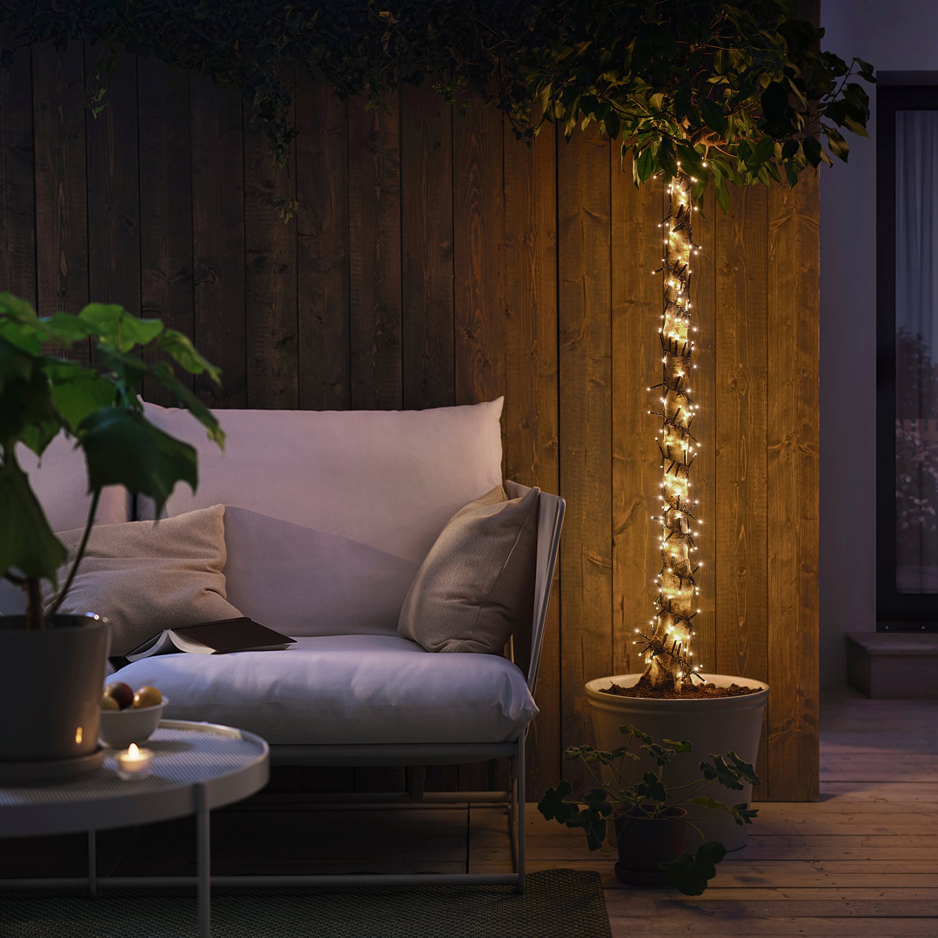 GETKÅL, γιρλάντα φωτισμού με ενσωματωμένο φωτισμό LED/εξωτερικού χώρου, 6 m, 706.094.24