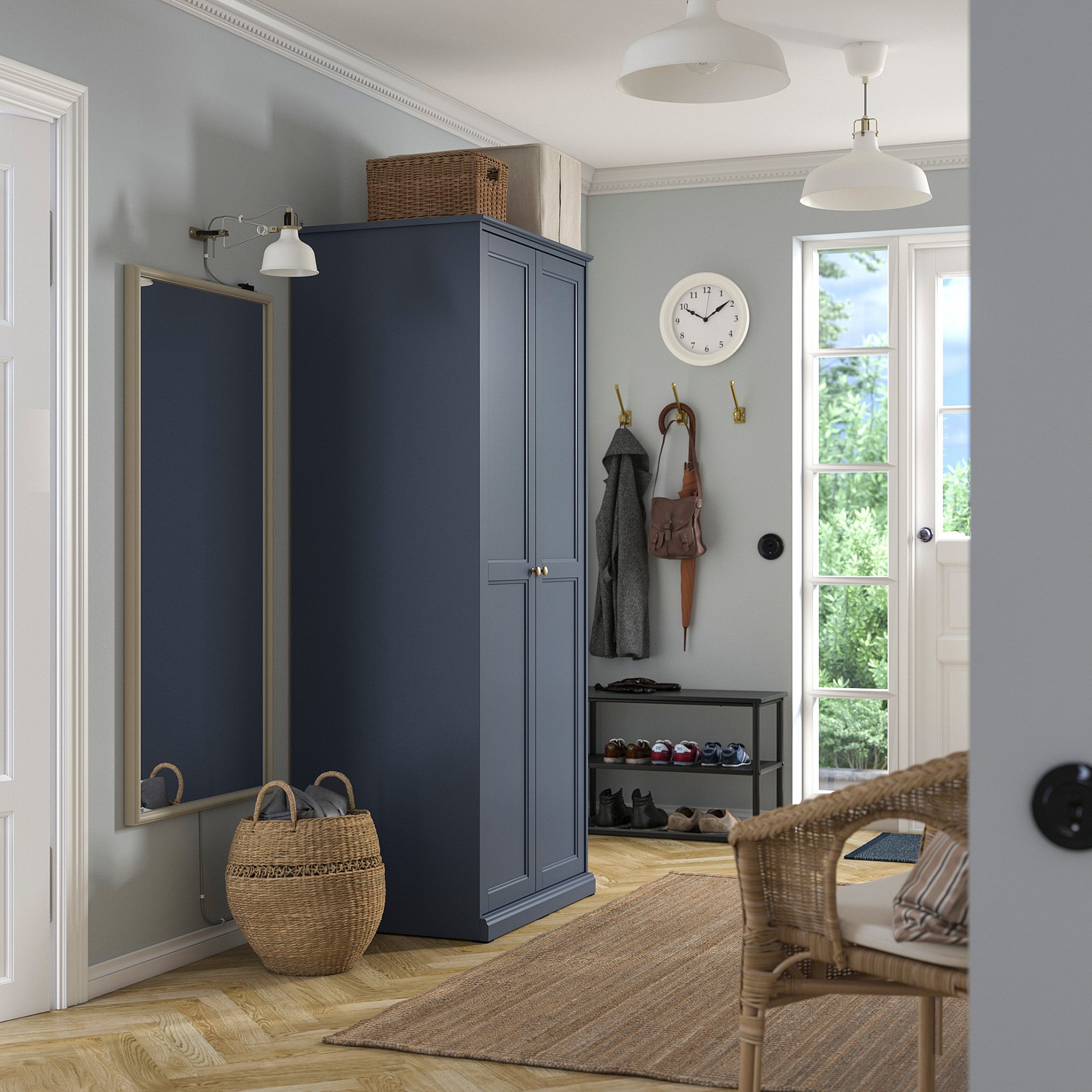 FÅGELFJÄLLET, wardrobe with 2 doors, 82x60x194 cm, 706.116.29