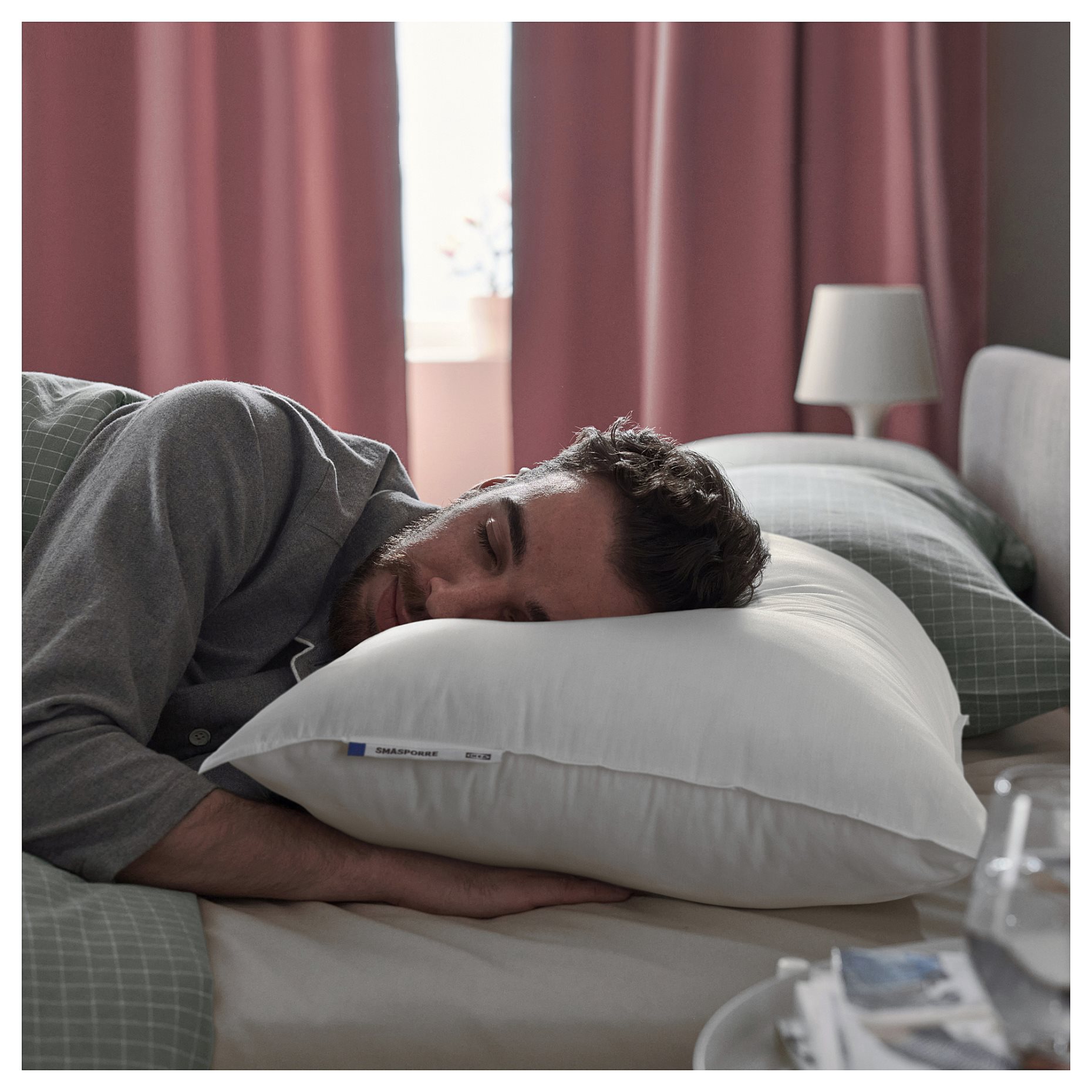 SMÅSPORRE, μαξιλάρι ψηλό ύπνος πλάι/ανάσκελα, 50x60 cm, 706.228.02