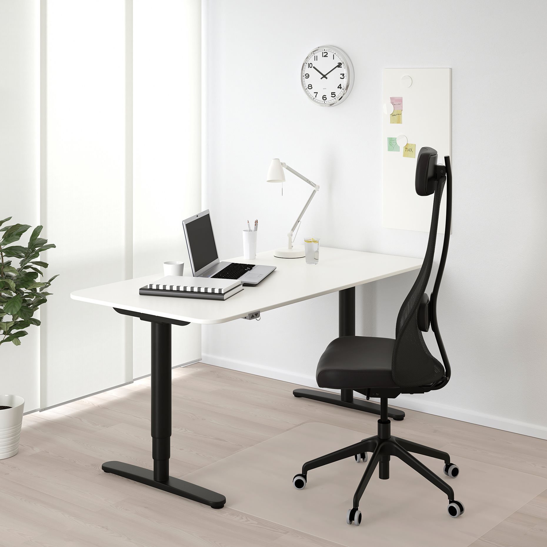 BEKANT, γραφείο καθιστής/όρθιας θέσης, 160x80 cm, 790.611.99