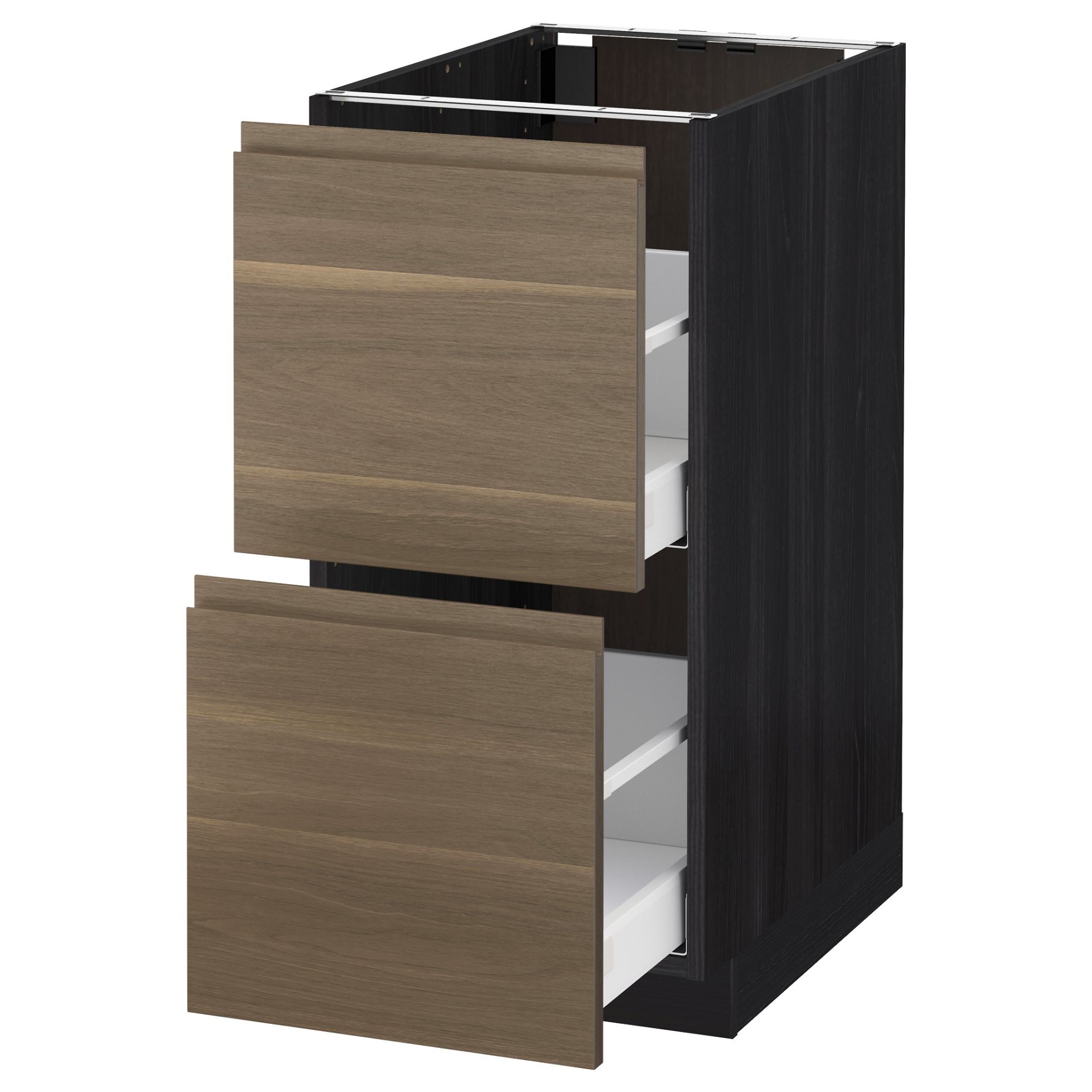 METOD/MAXIMERA, base cabinet 2 fronts/2 high drawers, 791.314.75
