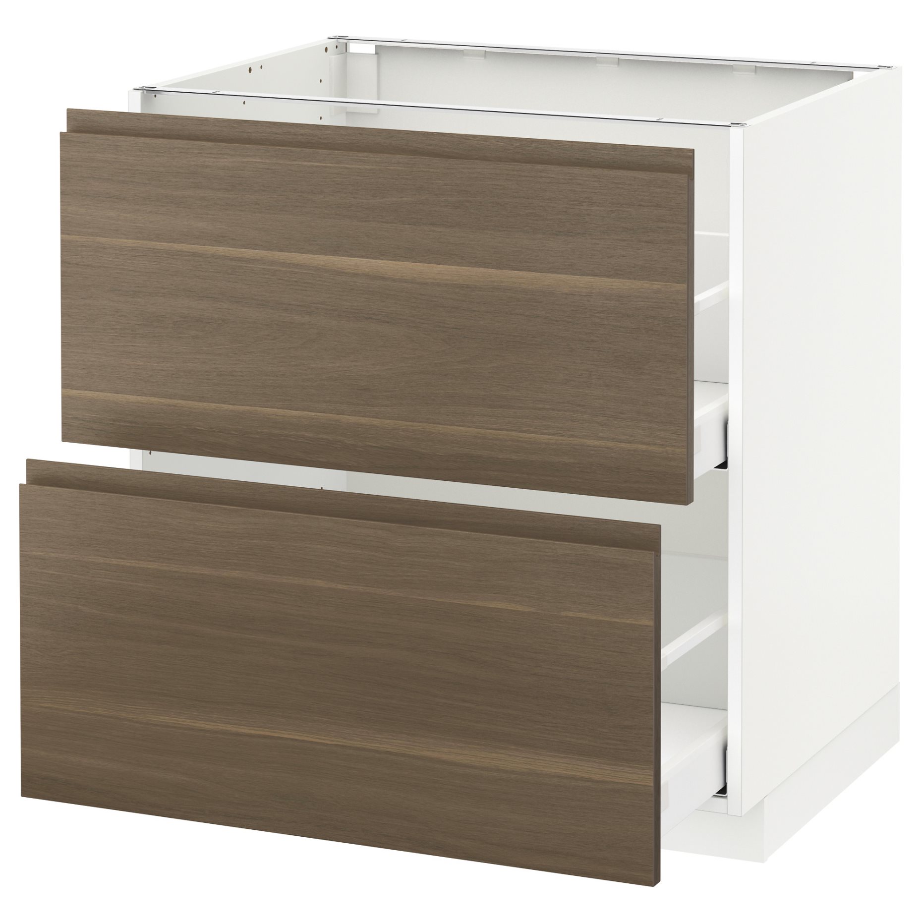 METOD/MAXIMERA, base cabinet 2 fronts/2 high drawers, 791.314.80
