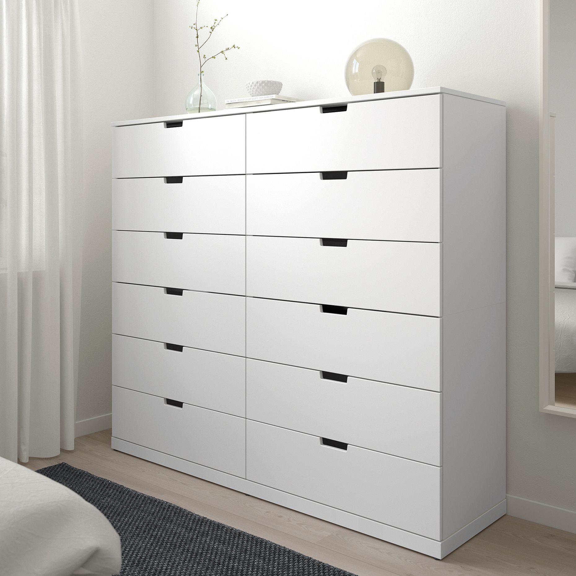 NORDLI, συρταριέρα με 12 συρτάρια, 160X145 cm, 792.394.90