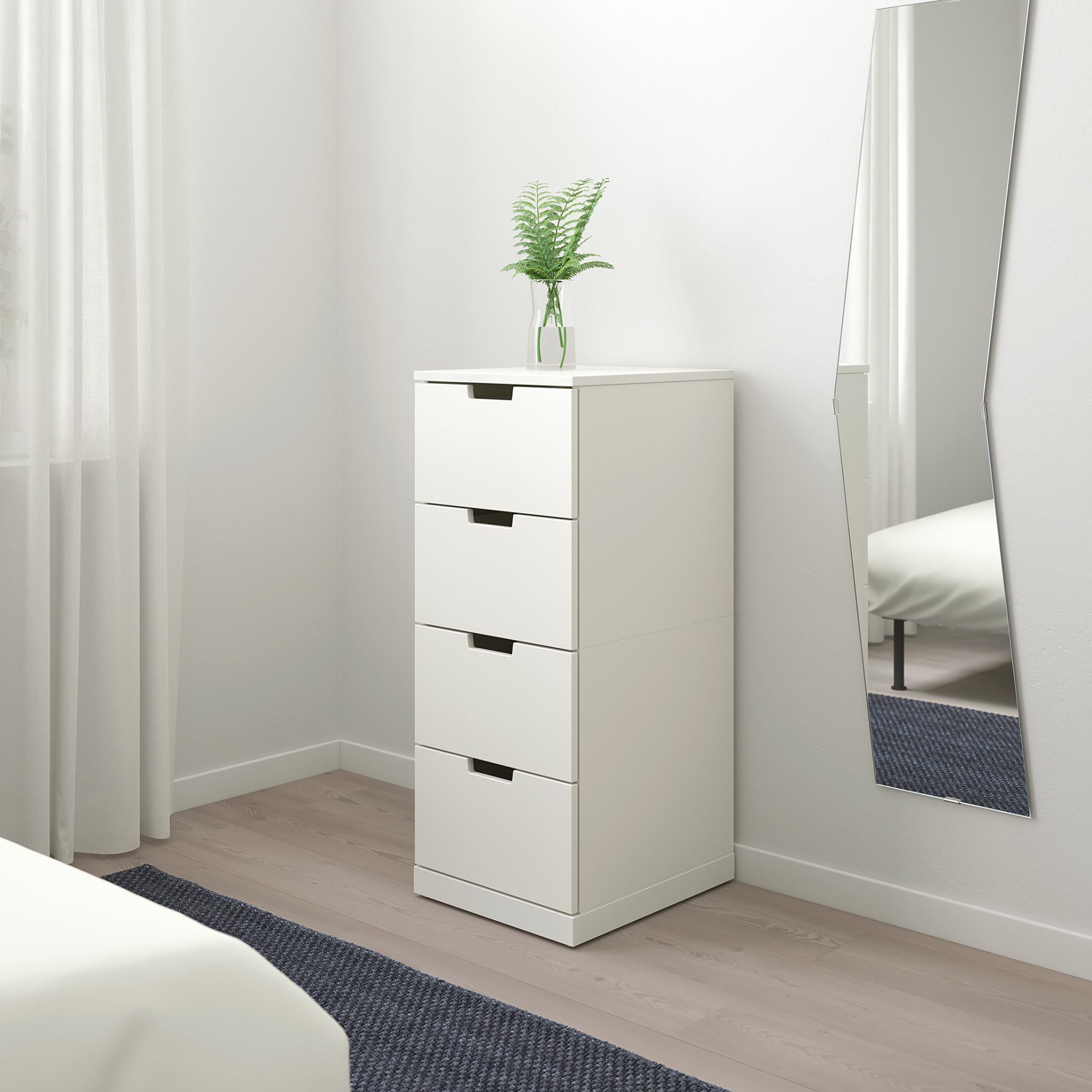 NORDLI, συρταριέρα με 4 συρτάρια, 40X99 cm, 792.398.43