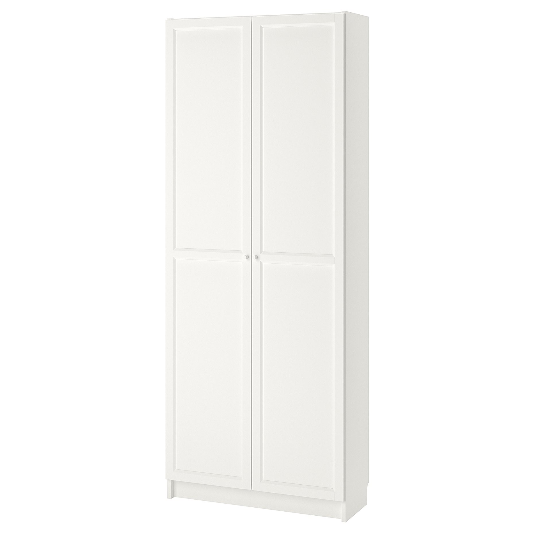 BILLY, bookcase with doors, 80x30x202 cm, 792.873.58