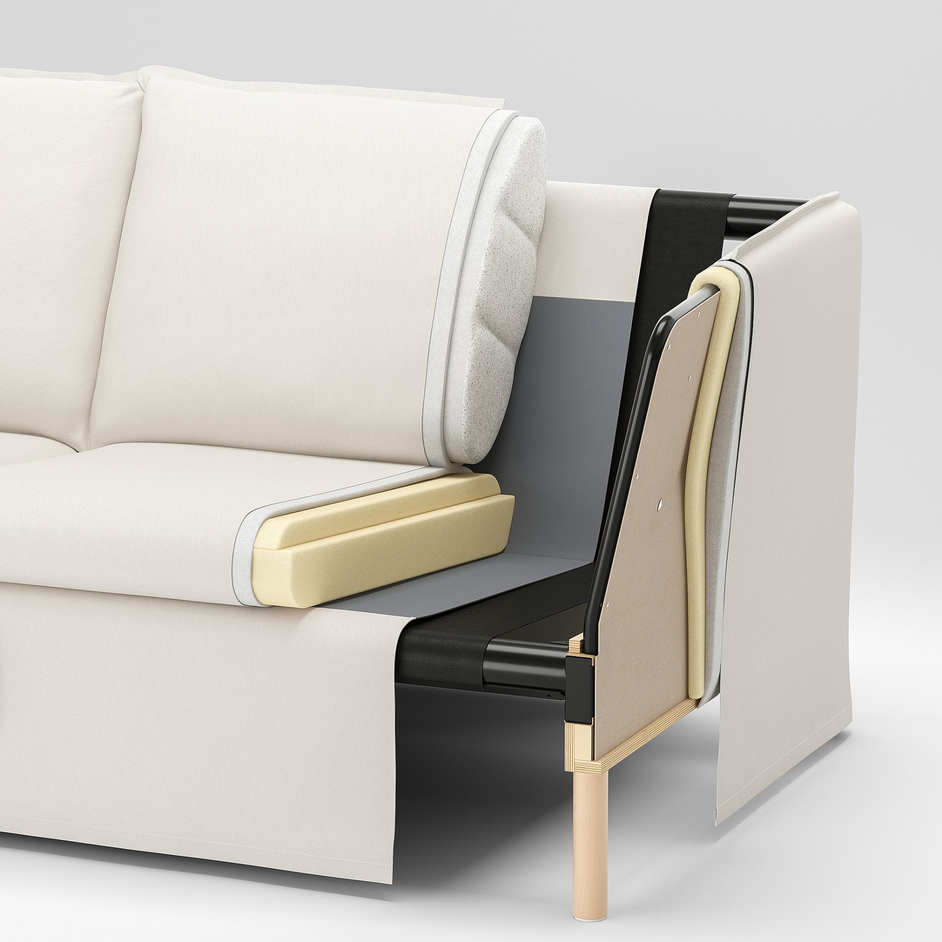 BACKSÄLEN, 1,5-seat armchair, 793.932.07