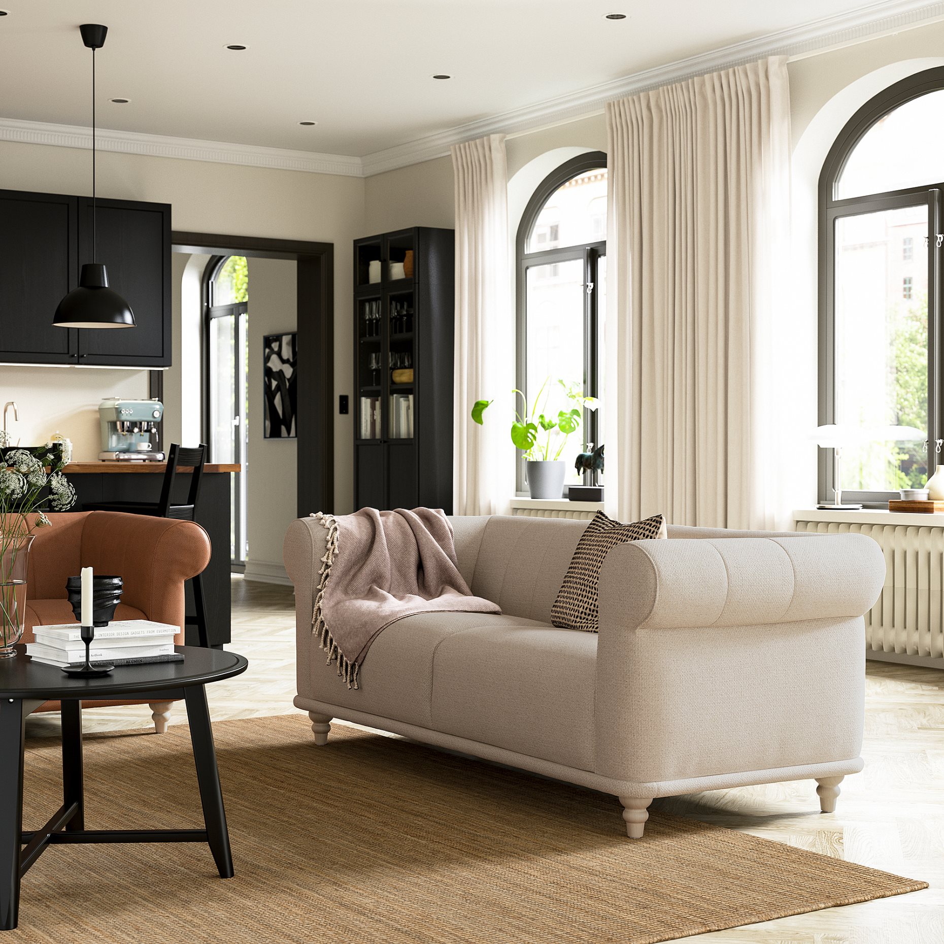 VISKAFORS, διθέσιος καναπές, 794.432.12