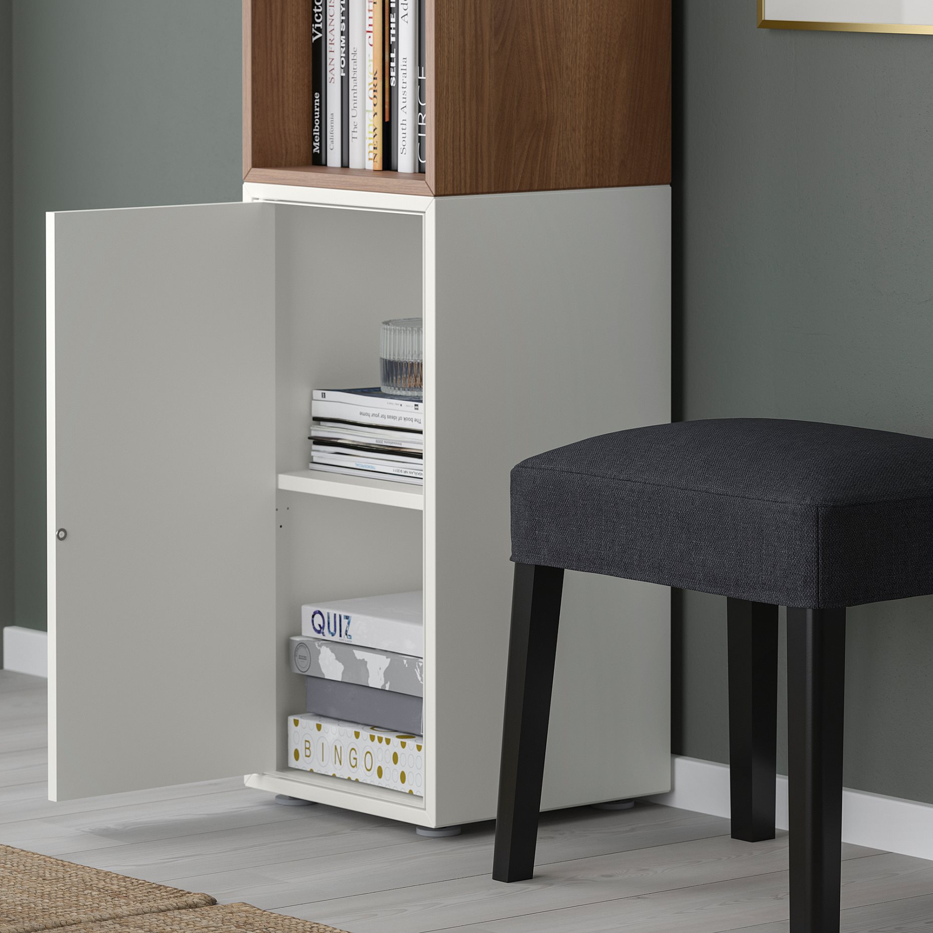 EKET, σύνθεση ντουλαπιών με πόδια, 35x35x107 cm, 794.907.98