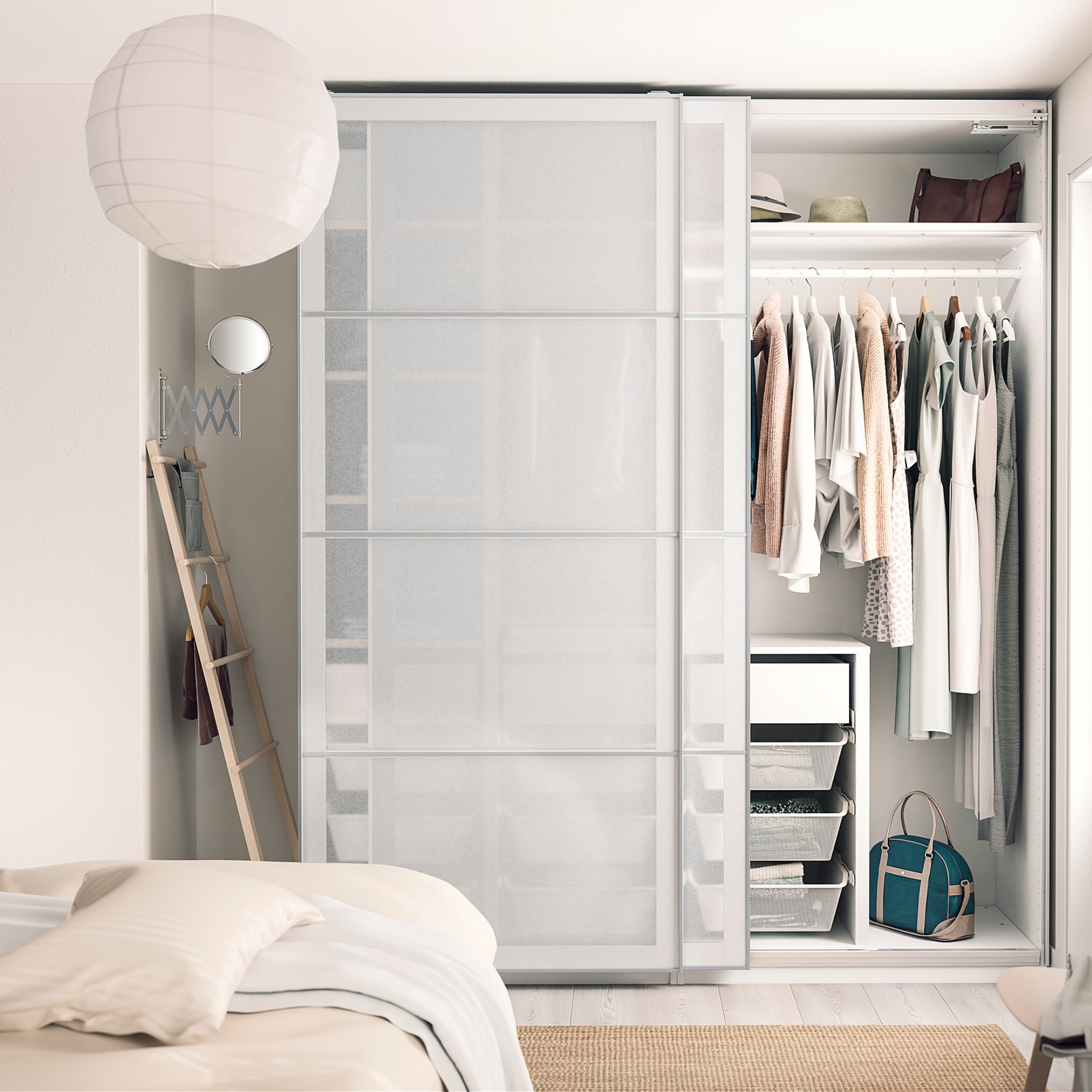 PAX, 3 wardrobe frames, 200x58x236 cm, 794.947.96