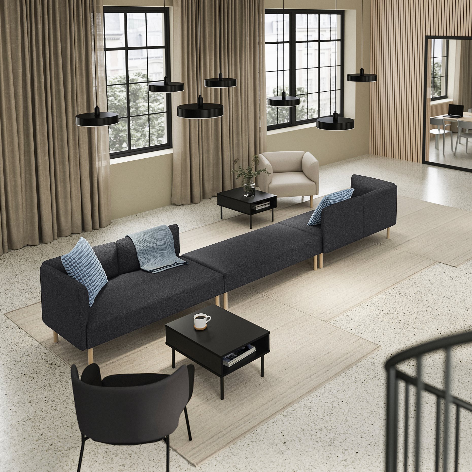 LILLEHEM, 6-seat modular sofa, 795.362.11