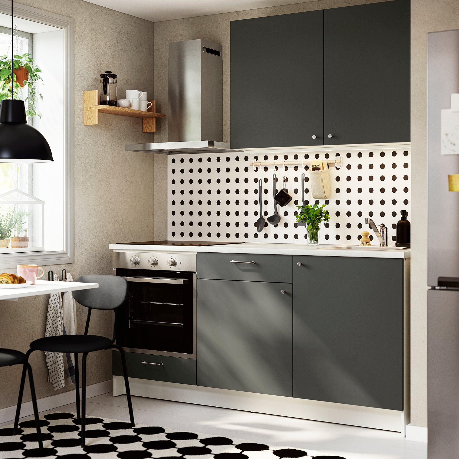 PAX/KAMMAR/GRIM, kitchen, 180x61x220 cm, 795.811.14