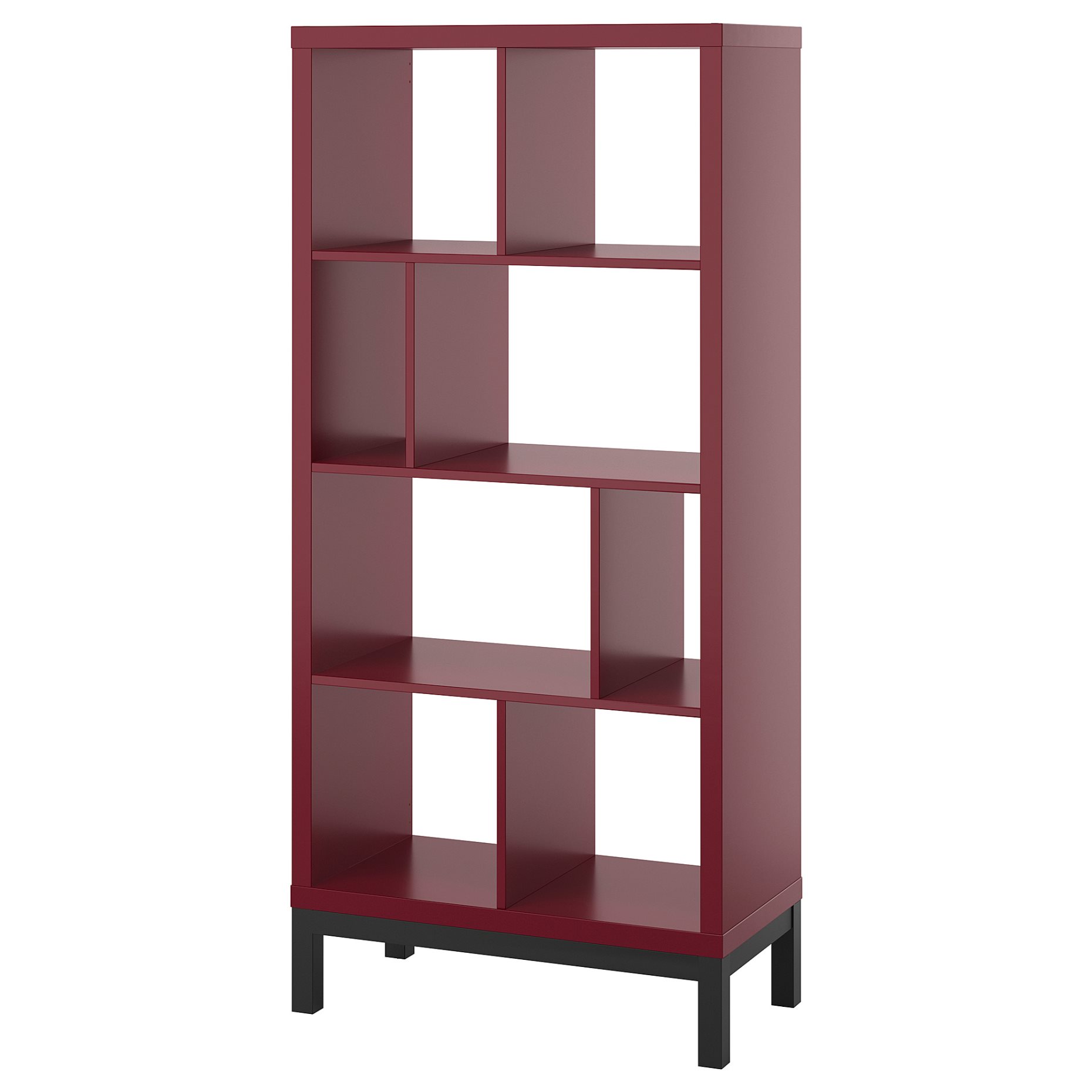 KALLAX, shelving unit with underframe, 77x39x164 cm, 796.075.57