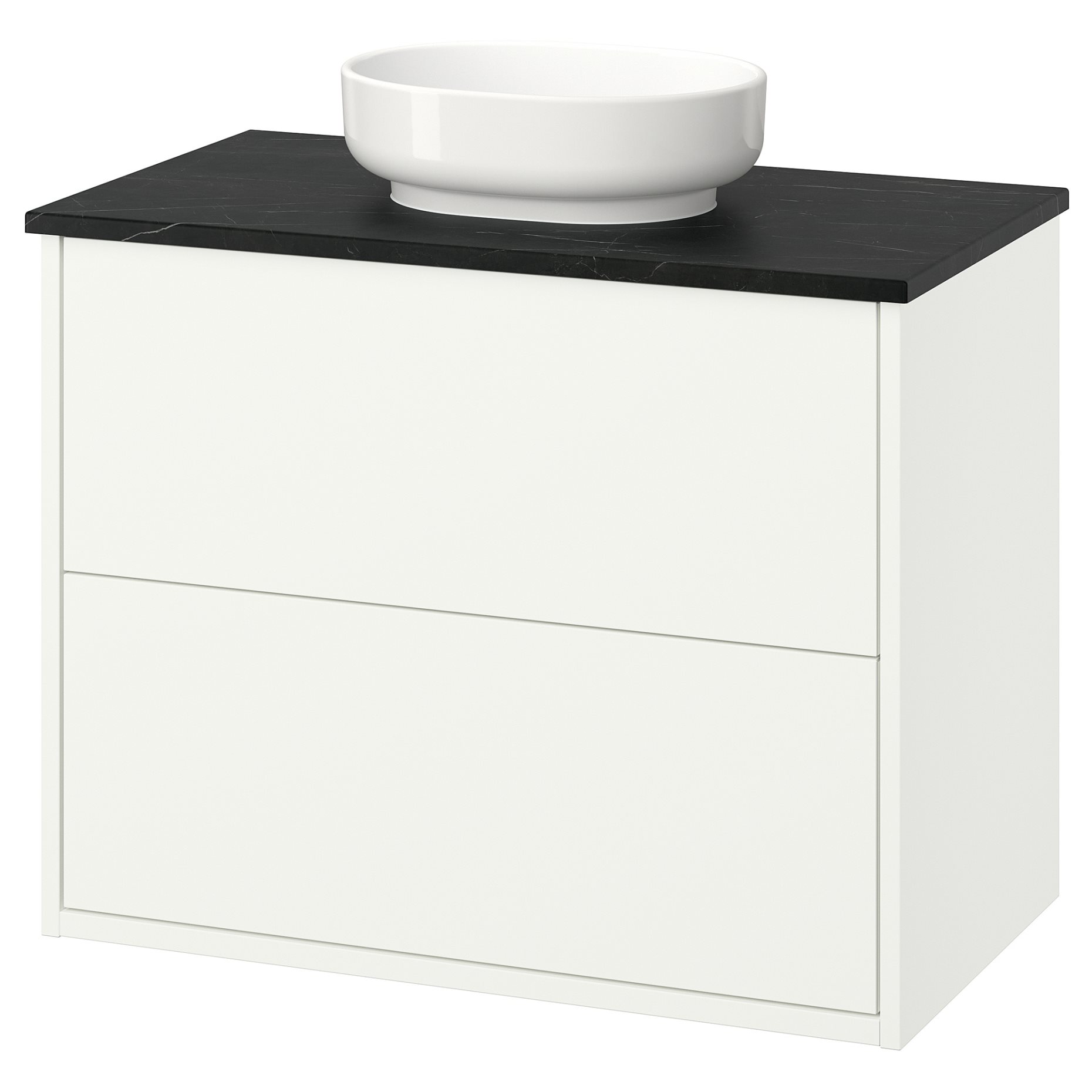 HAVBÄCK/VINDEL, έπιπλο νιπτήρα με συρτάρια/νιπτήρα, 82x49x77 cm, 796.224.59