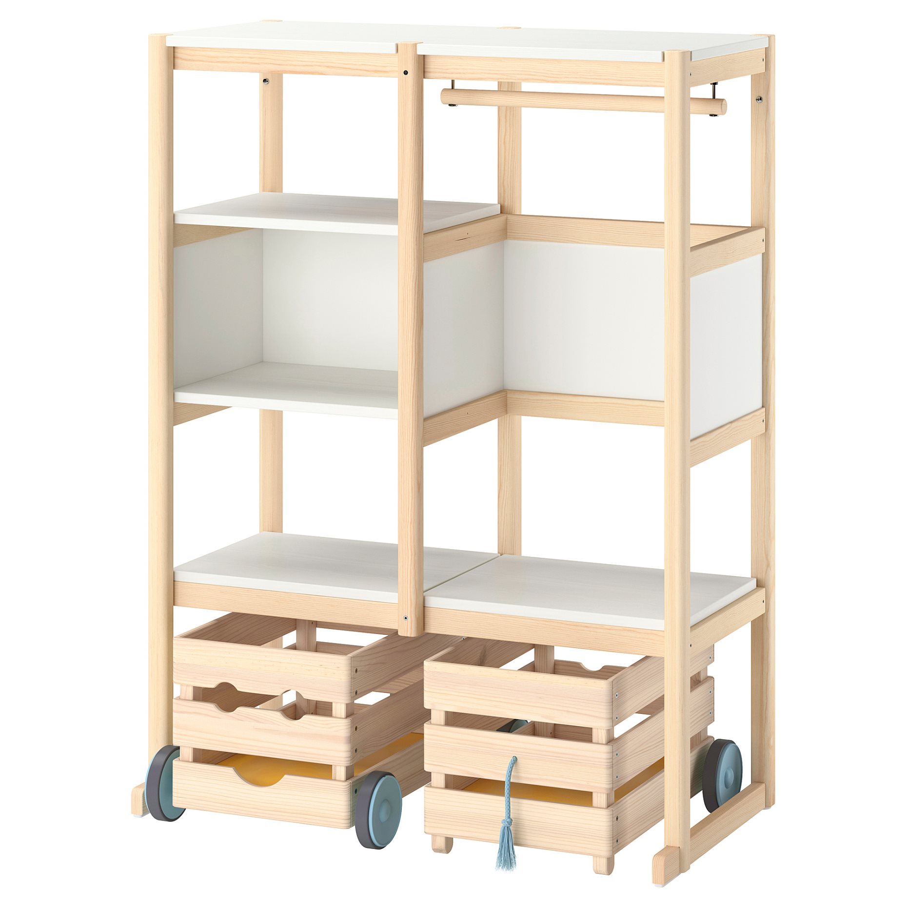 FLISAT, open storage combination, 88x38x117 cm, 796.249.34