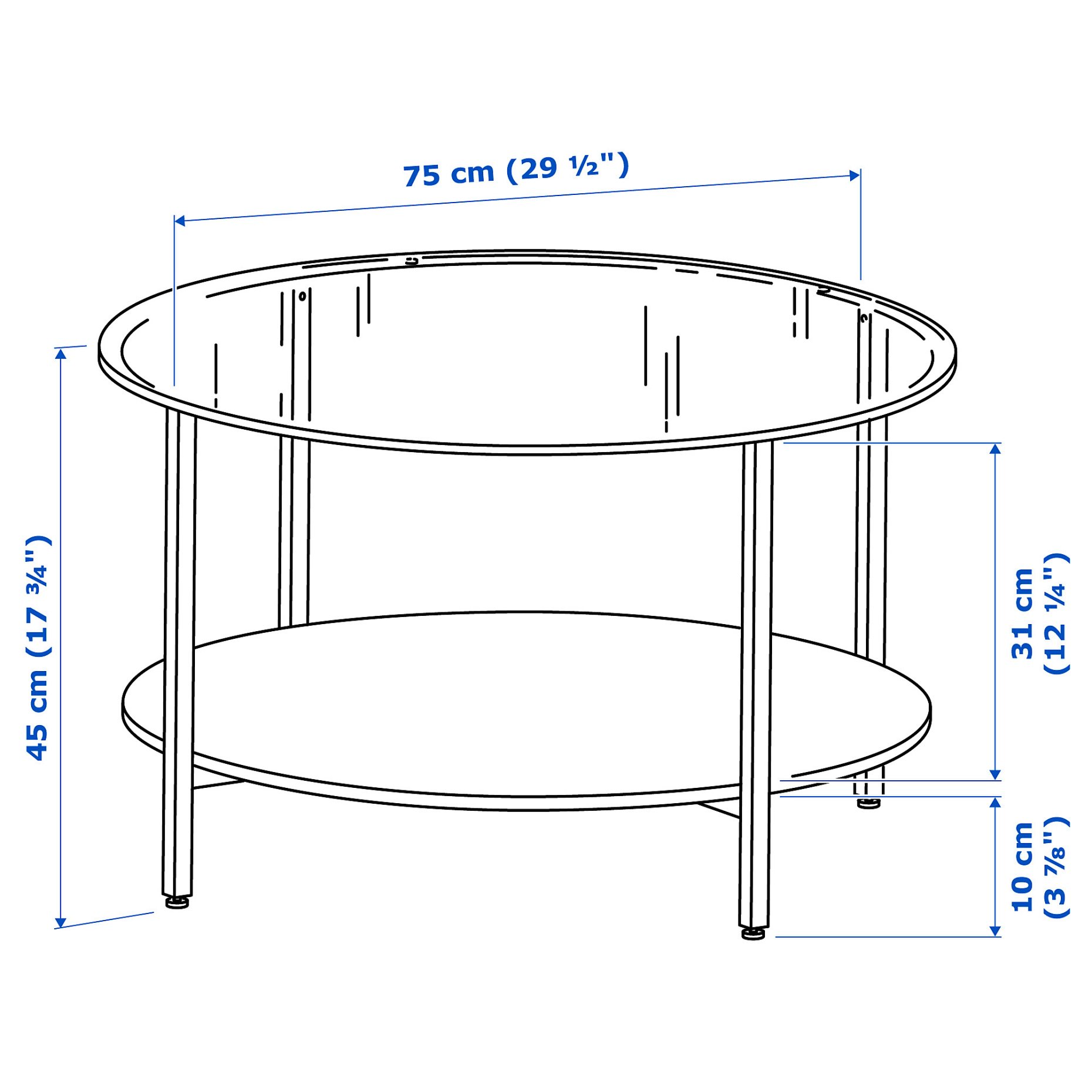 VITTSJÖ, coffee table, 802.133.09
